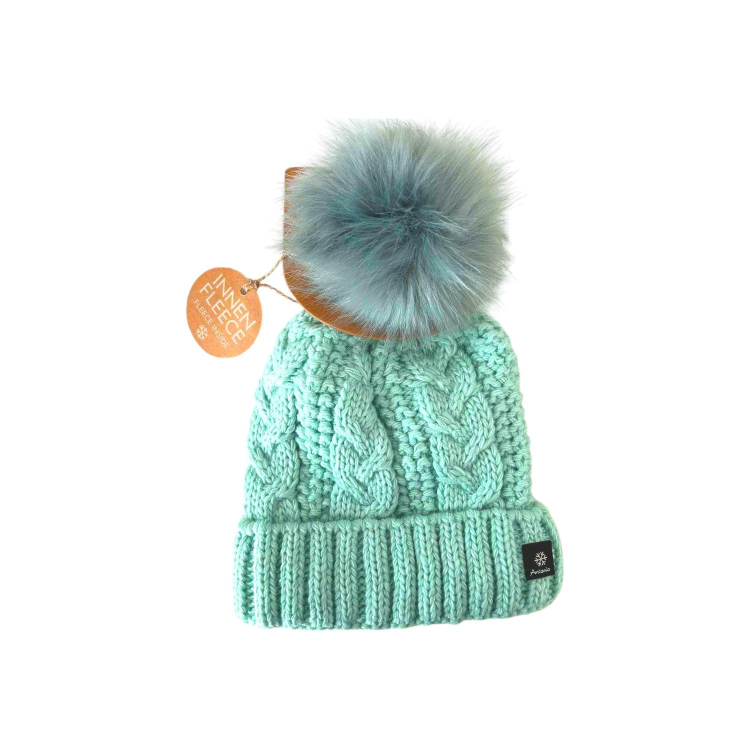 Antonio Bommelmütze Strickmütze für Damen » gefütterte Wintermütze mit Flee günstig online kaufen