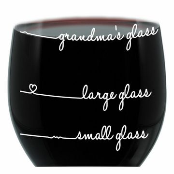 LEONARDO Weinglas XL Grandmas Glass Handwriting, Glas, lasergraviert