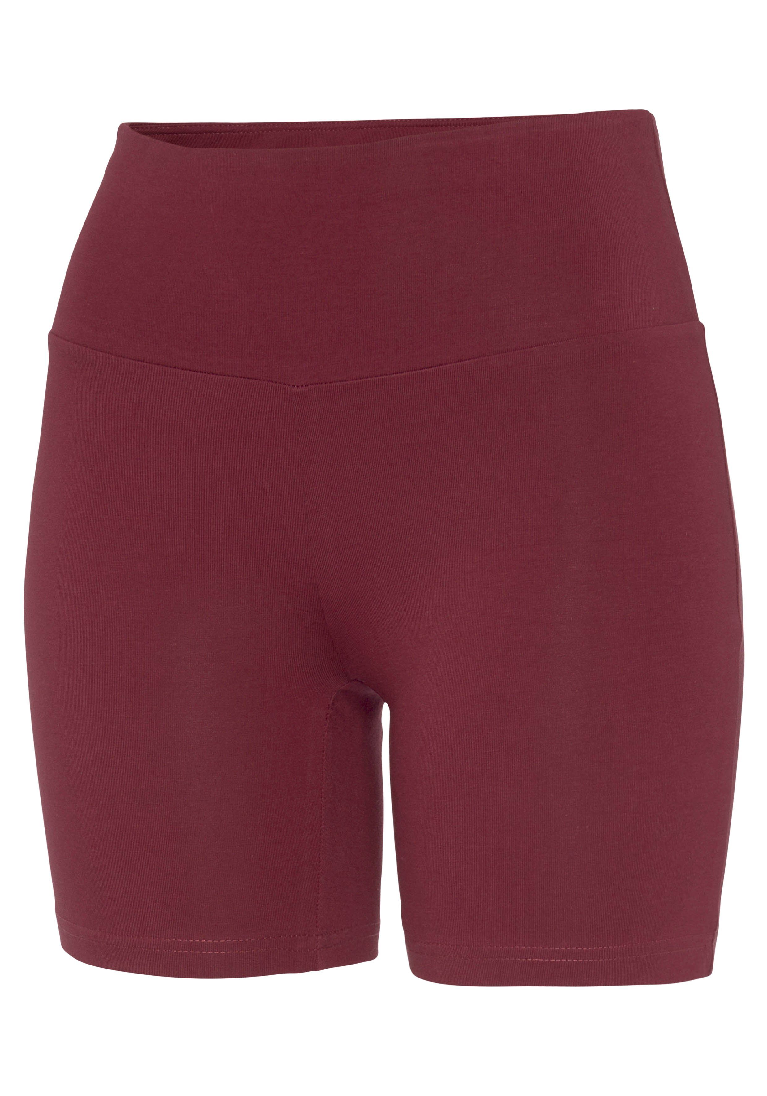 LASCANA Shorts mit breitem Bündchen und günstig online kaufen