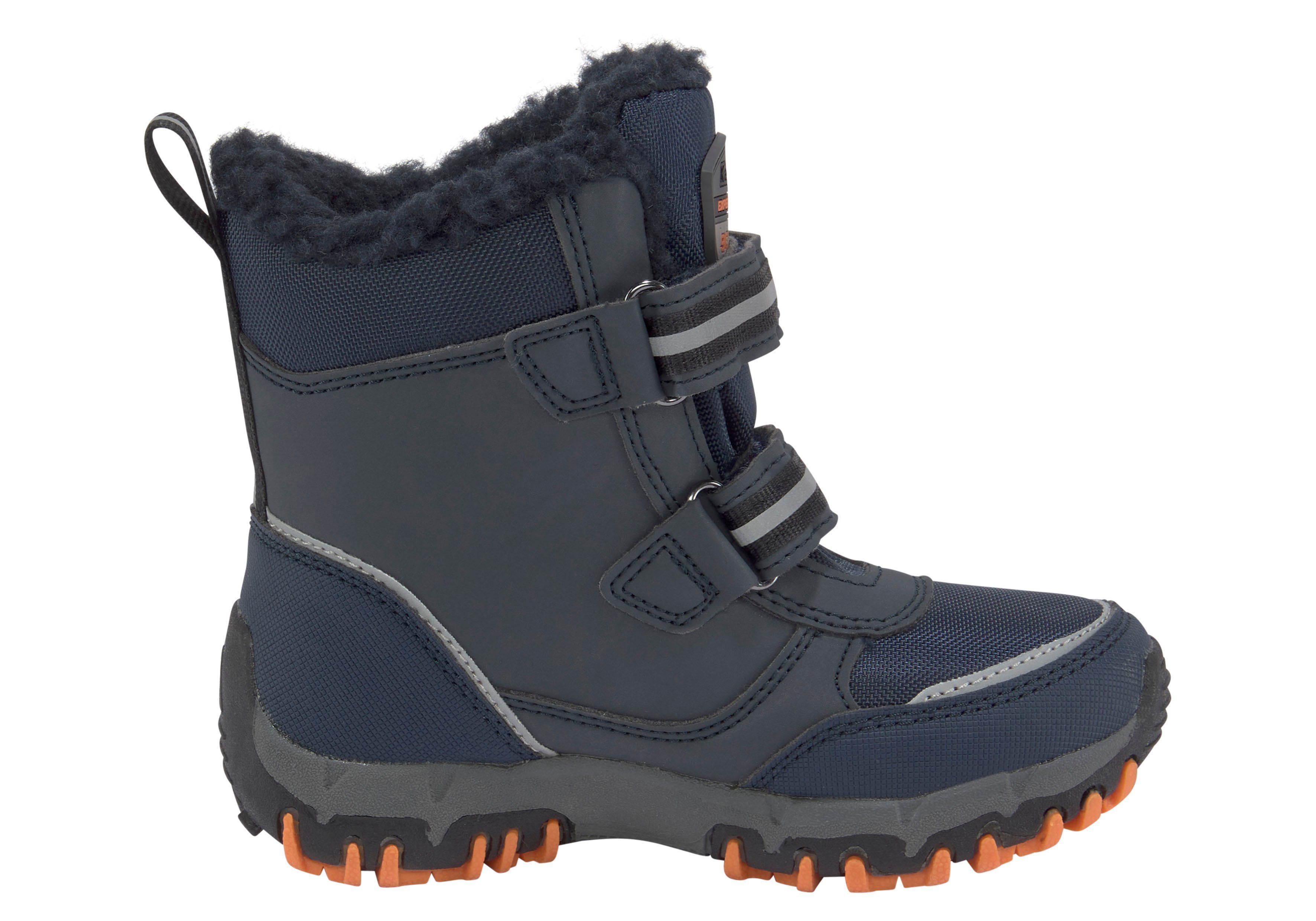 Kappa Winterboots und navy-orange Klettverschluss Wasserdicht mit wärmend,