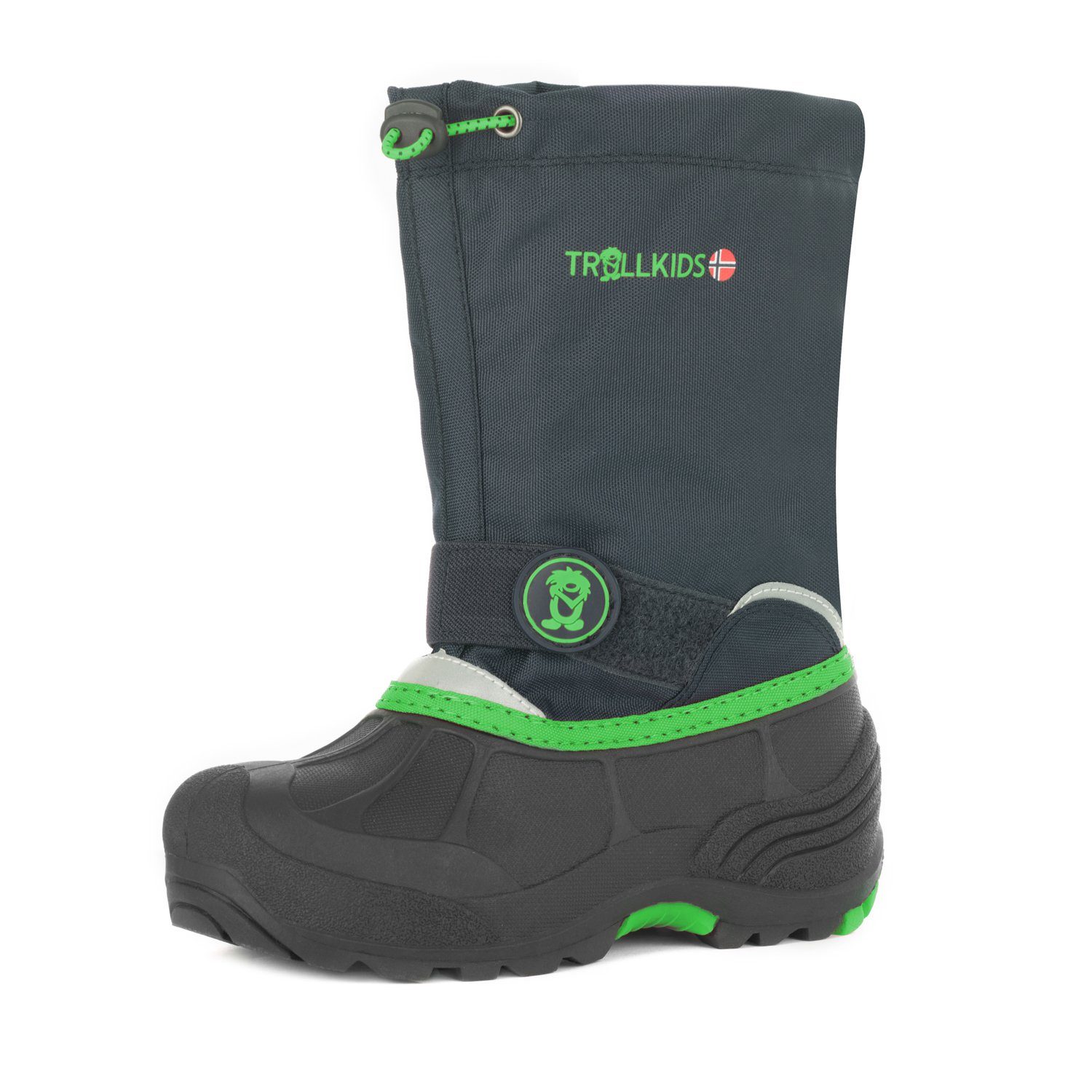 TROLLKIDS Telemark Winterstiefel Wasserdicht Marineblau/ Vipergrün