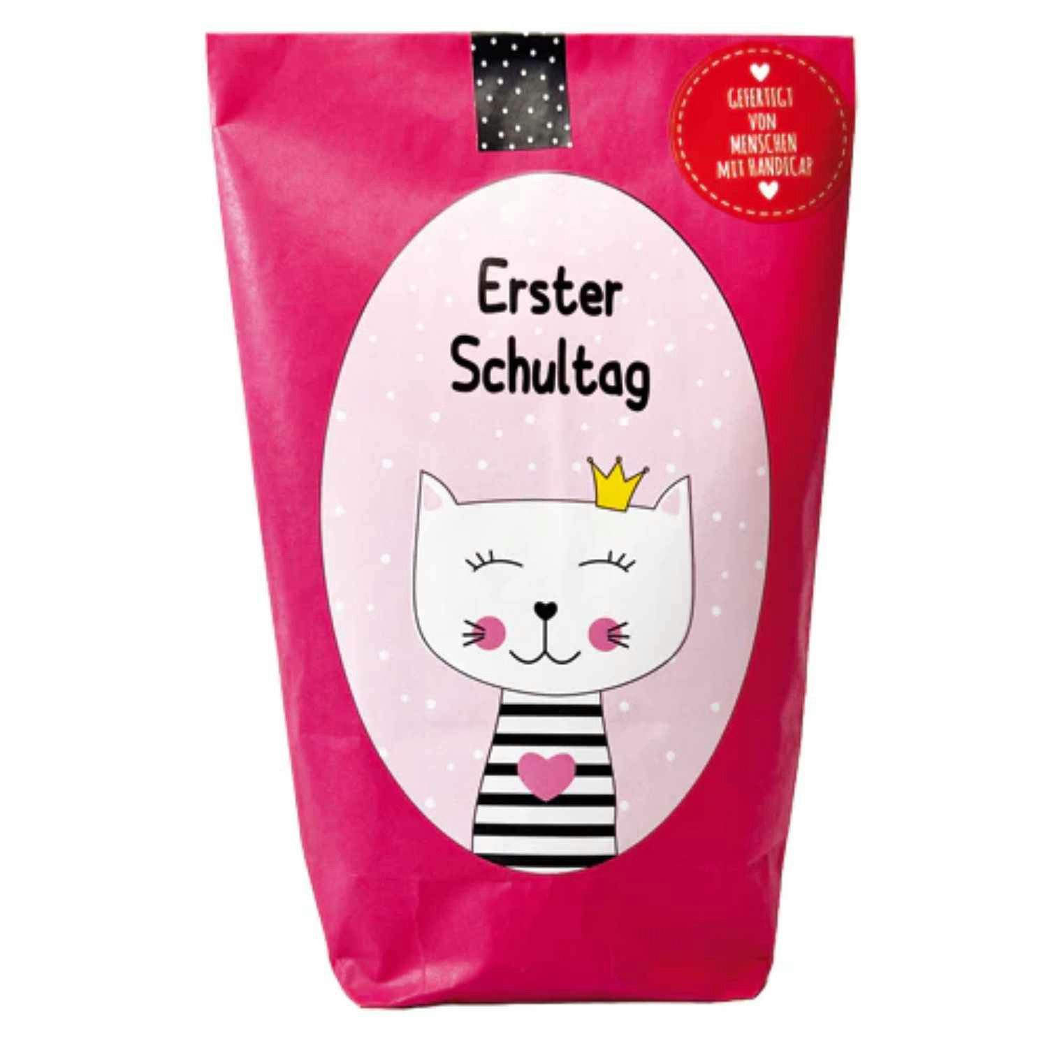 Wunderle Wundertüte Schulstart Katze Wundertüte, ideales Geschenk zur Einschulung, Mitbringsel, perfekt als Geschenk zur Einschulung / Schulanfang