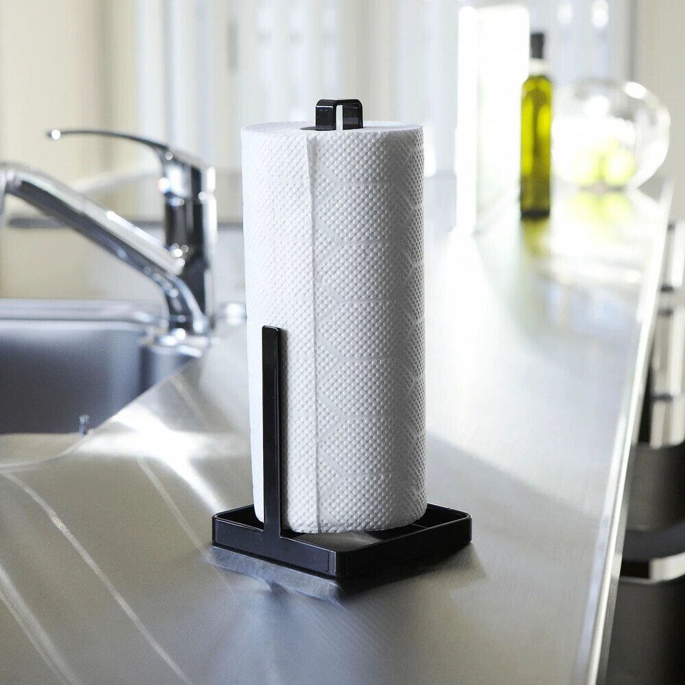 Yamazaki Küchenrollenhalter Küchenrollenhalter 27 cm Tower schwarz