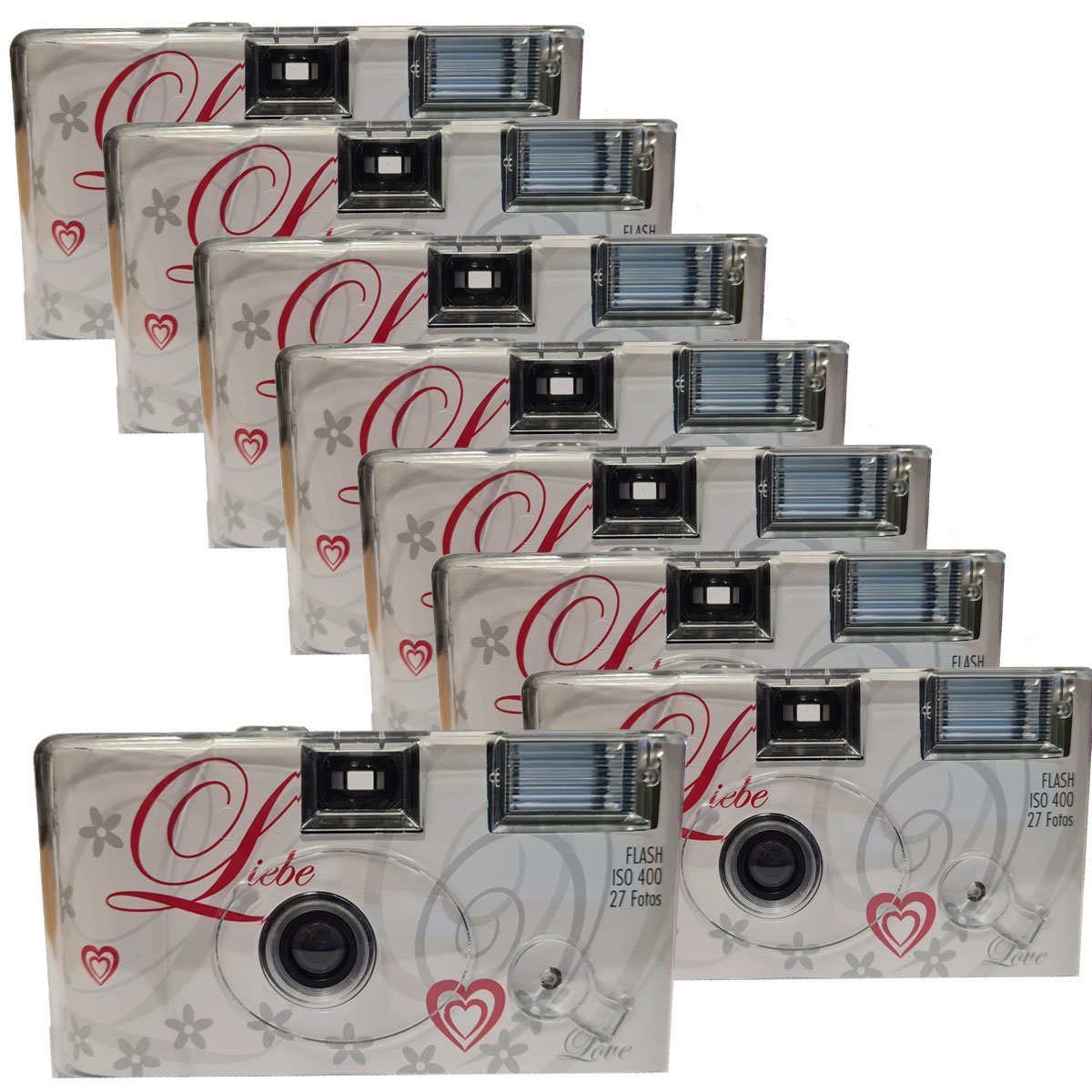 TopShot Einwegkamera Love 8er Pack Einwegkamera