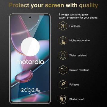 Cadorabo Schutzfolie Motorola EDGE 30 PRO / EDGE+, (1-St), Schutzglas Panzer Folie (Tempered) Display-Schutzglas mit 3D Touch