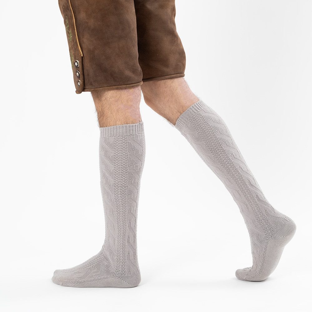 HerzSticht Trachtensocken Herren Lange Trachtensocken (Modell: Bergdistel) (1-Paar)