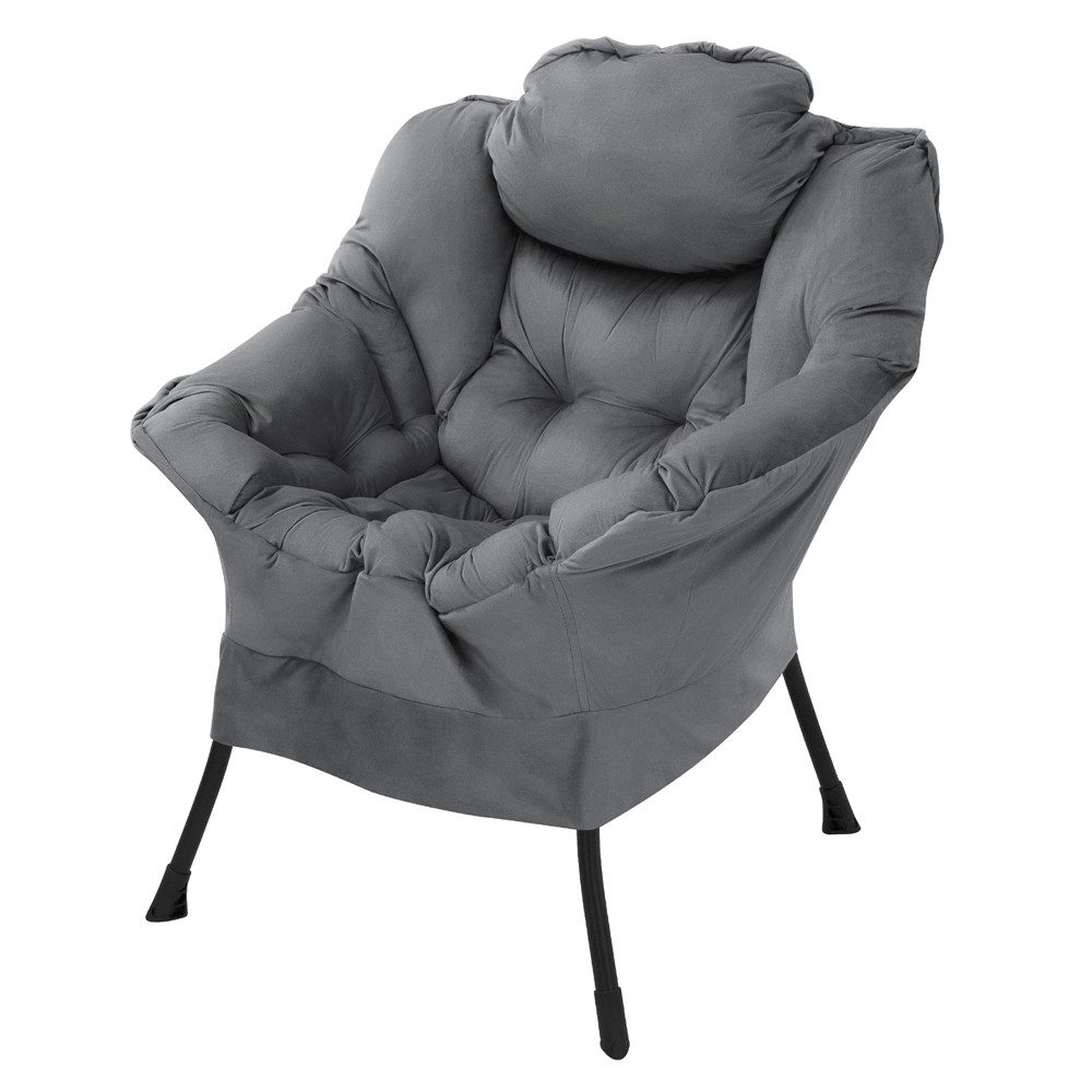 ML-DESIGN Loungesessel Wohnzimmersessel komfortabler Relaxsessel Lounge Sessel Akzentstuhl (1-St), Fernsehsessel mit Kopfkissen ergonomischer Komfortsessel Samt
