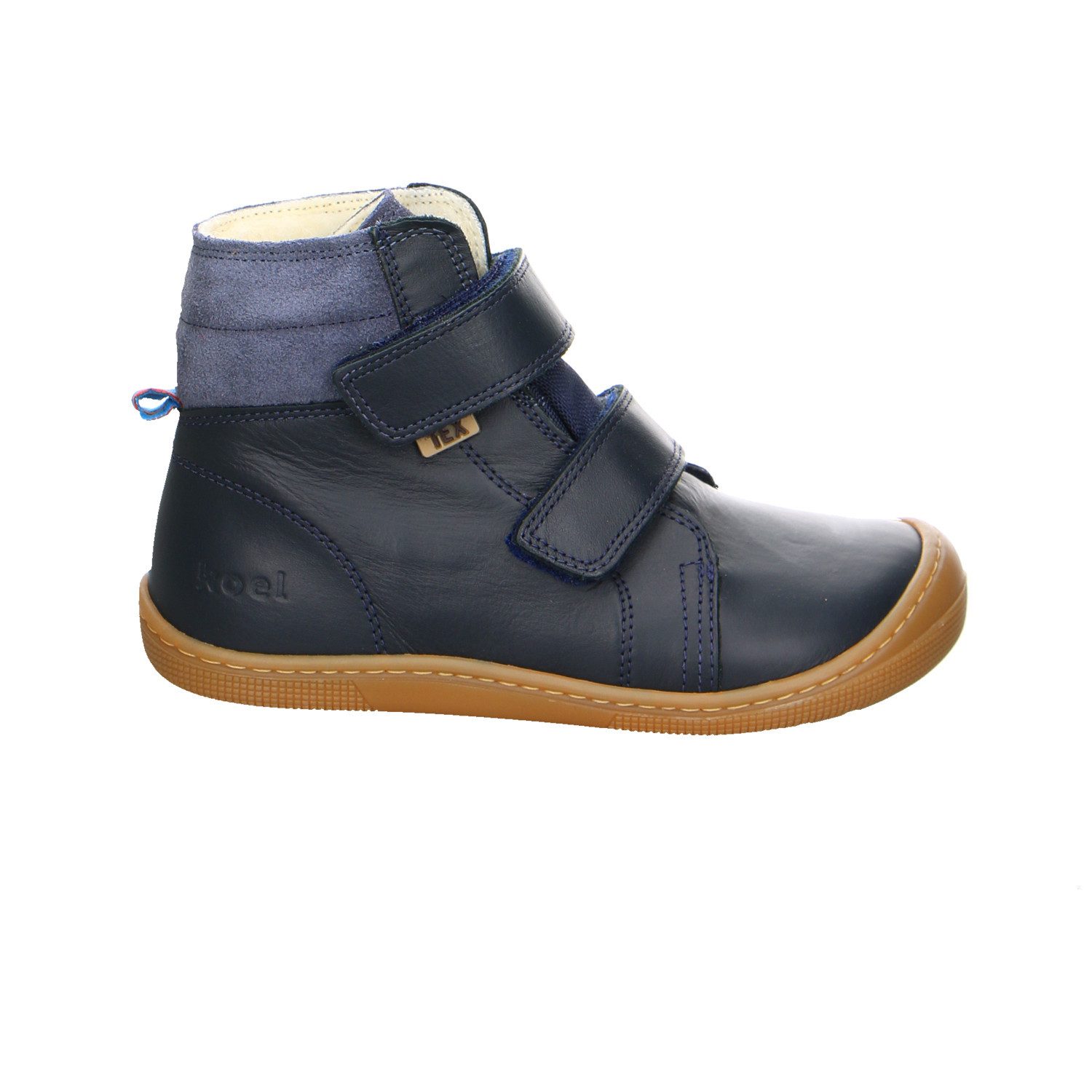 Koel Demil Leder Klettstiefel Winter Mädchen blau Winterstiefelette
