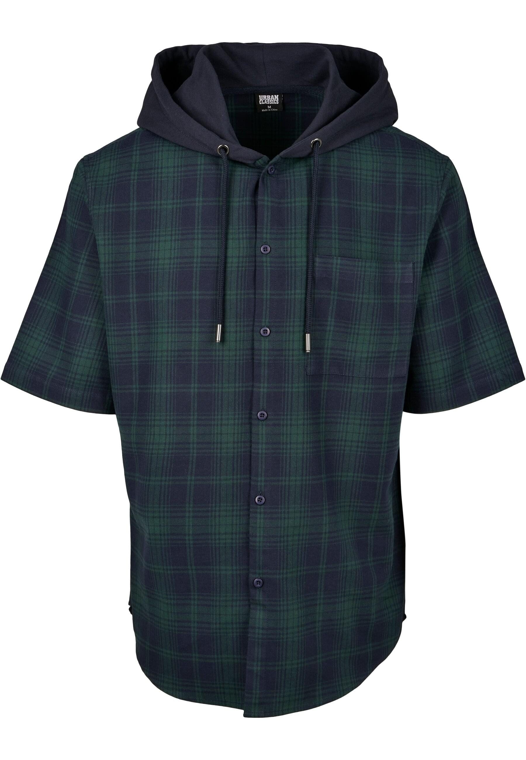 URBAN CLASSICS Langarmhemd Urban Classics Herren Hooded Short Sleeve Shirt (1-tlg)
