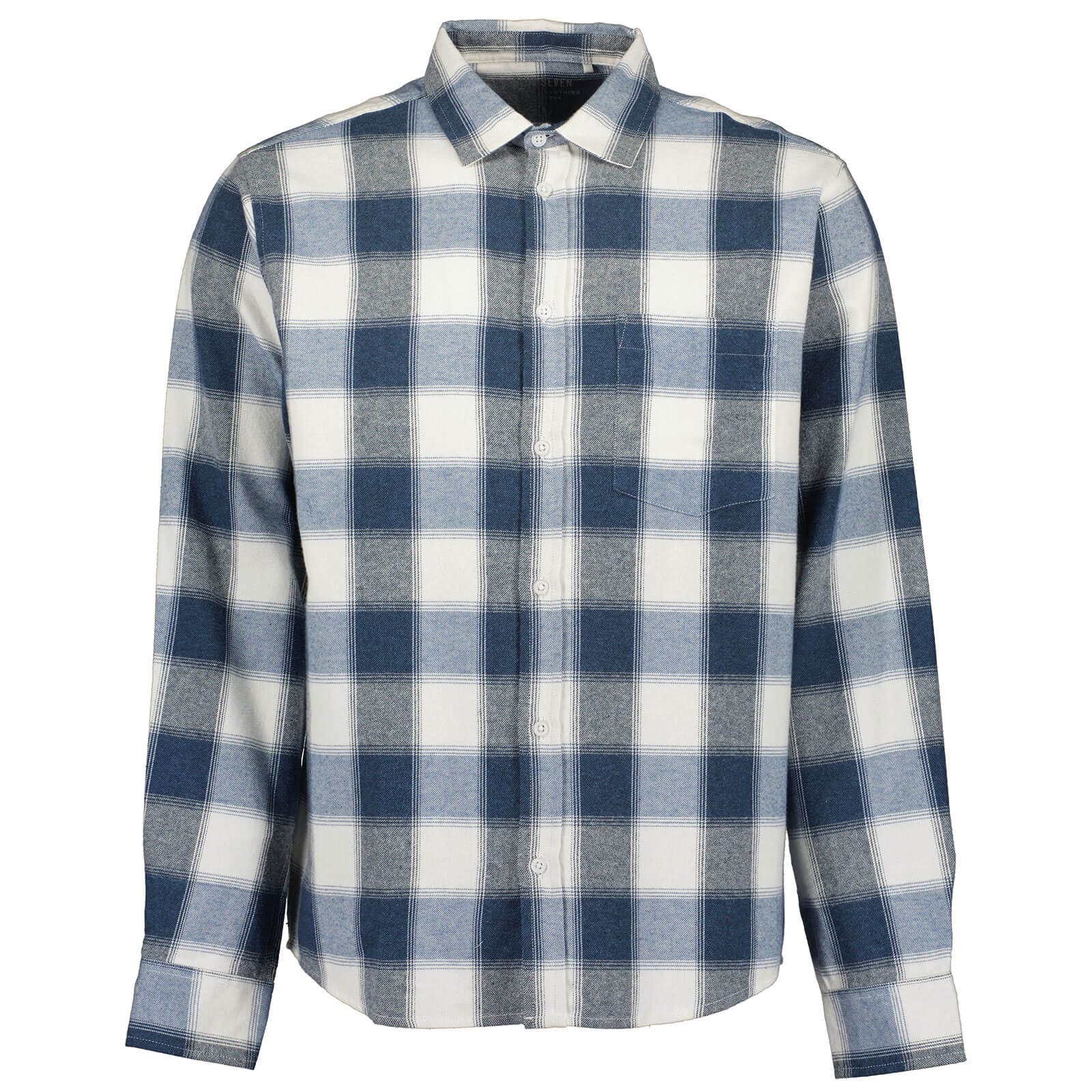 Blue Seven Langarmhemd 390525 Herren Flanell-Hemd mit Karo-Muster - Kariertes Hemd mit Brusttasche