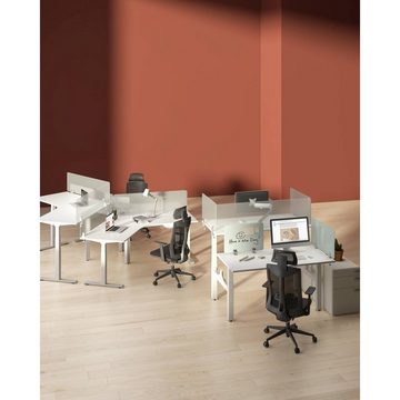 Fromm&Starck Schutzwand Schreibtischtrennwand Trennwand Schreibtisch Schichtschutz Büro 150 x