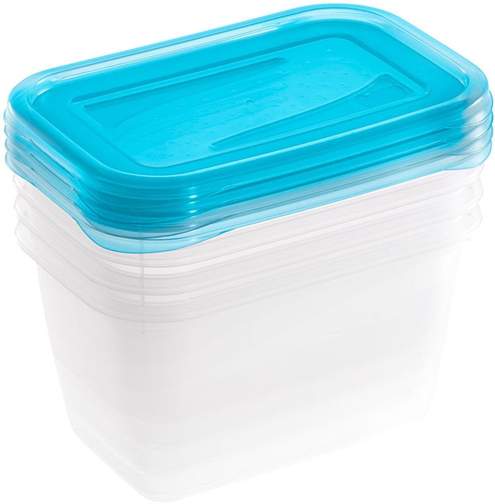 keeeper Frischhaltedose Fredo Fresh (Set,17-tlg), rechteckig, 500-2000 ml, Kunststoff, (Set, 17-tlg), lebensmittelecht, spülmaschinengeeignet, gefriergeeignet