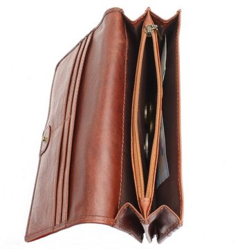 LECONI Geldbörse Damen Clutch Portemonnaie Leder LE9016