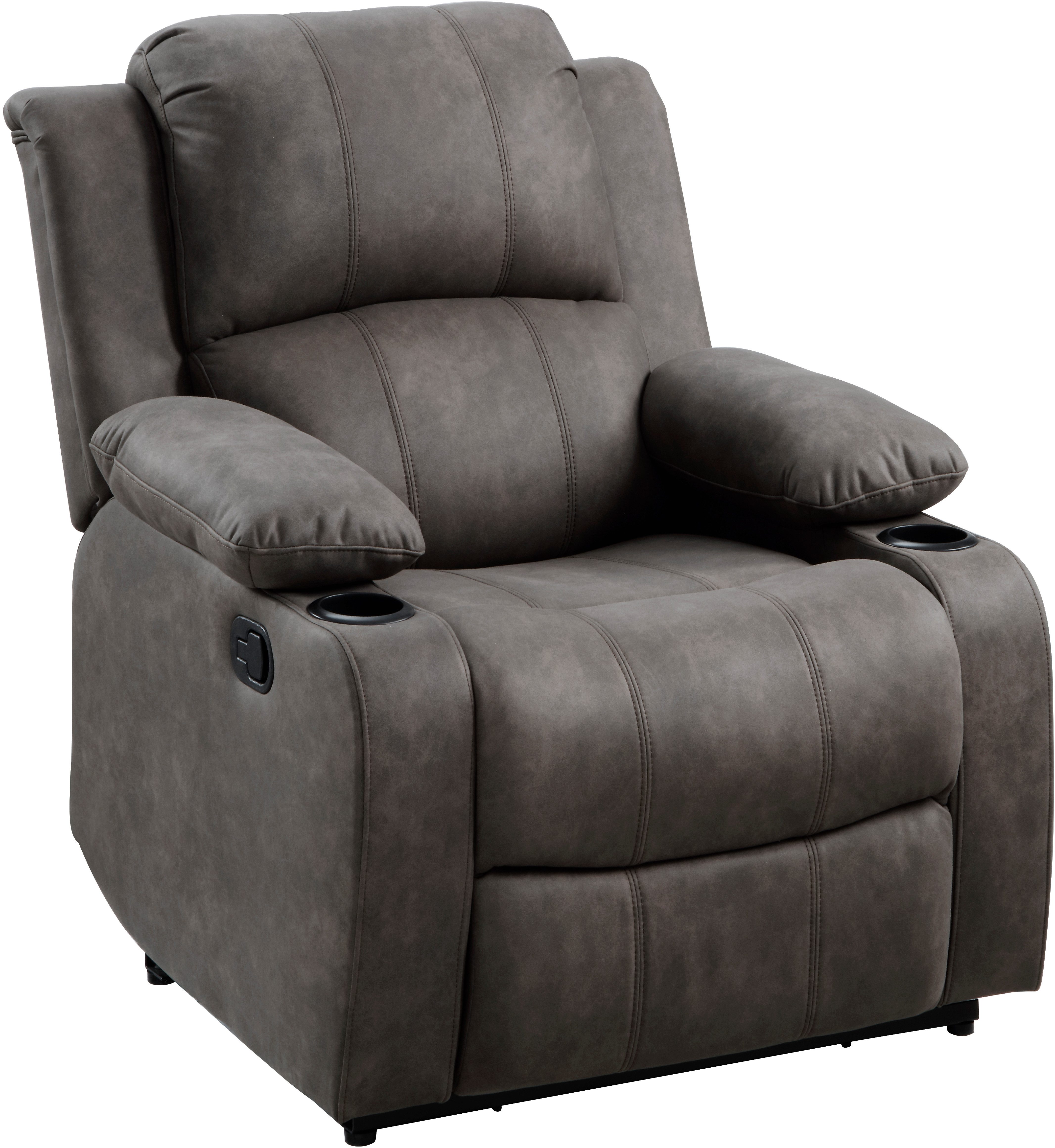 ATLANTIC home collection Relaxsessel Cicero, mit Relaxfunktion, Federkern und Getränkehalter