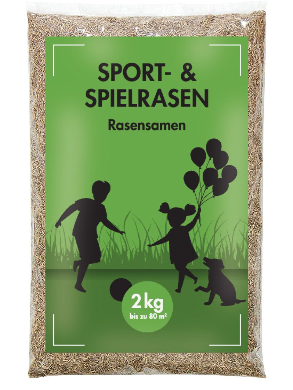 Stroetmann Saat Rasensamen Rasensaatgut Sport- und Spielrasen 2 kg, für ca.