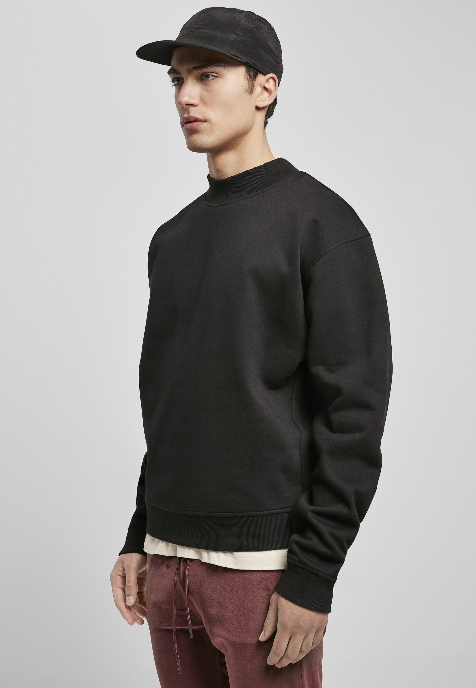 Neck Herren Crew Men URBAN UC (1-tlg), Mock CLASSICS Kapuzenpullover