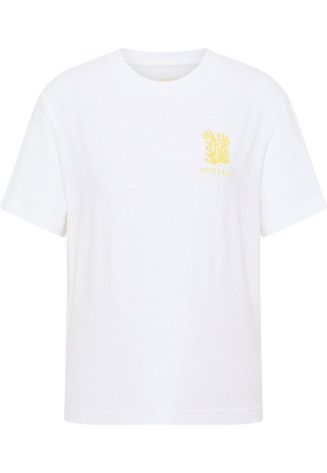MUSTANG Kurzarmshirt T-Shirt, Print auf der Rückseite