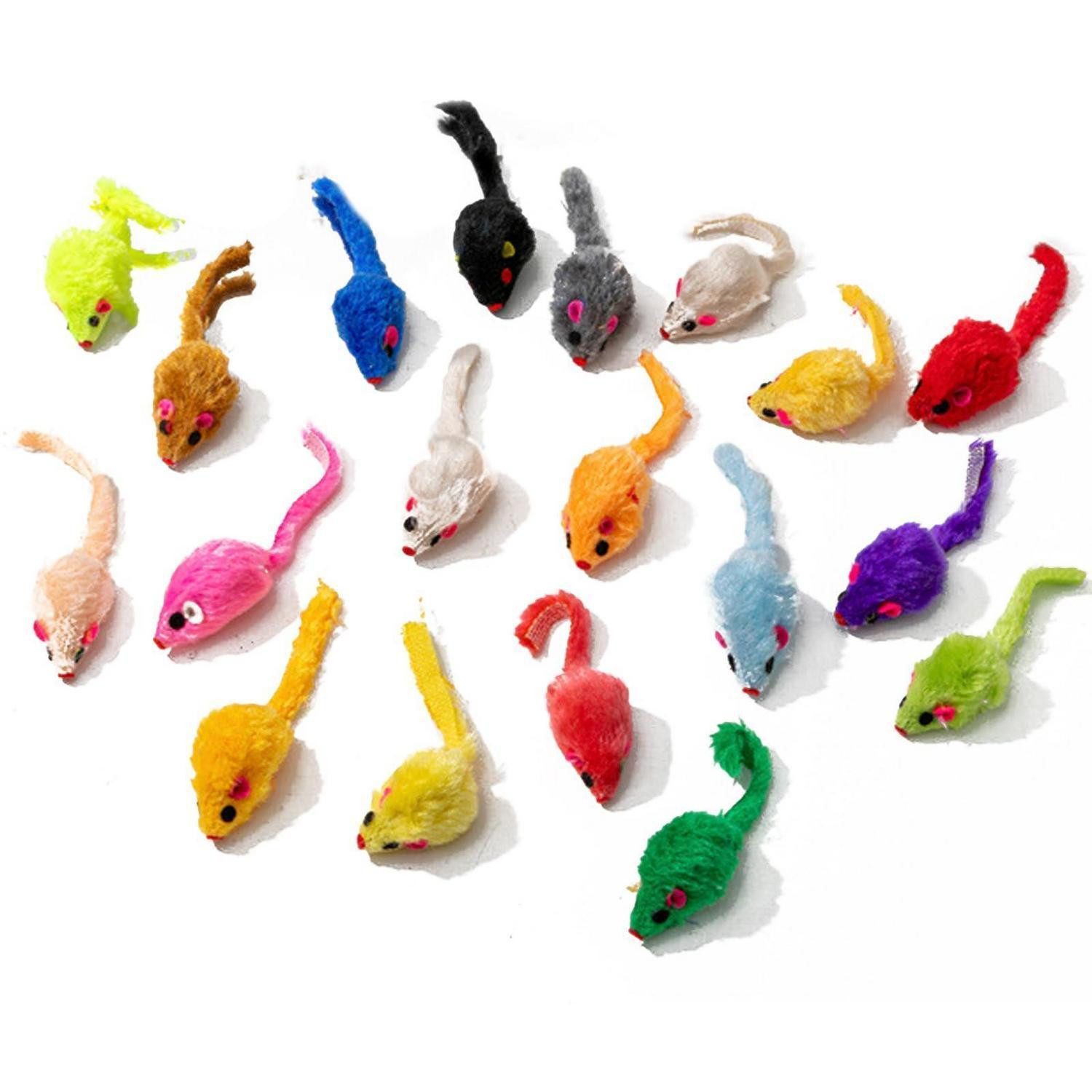 LuxusKollektion Plüschmäuse Katzenspielzeug Maus 12er Set, Textil, (12-tlg)