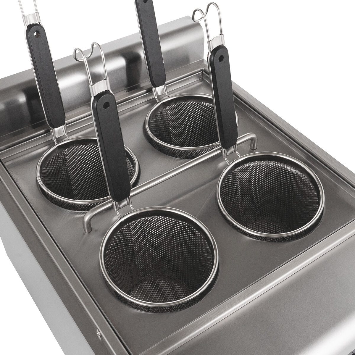 GastroHero Multikocher Elektrischer Nudelkocher 4 Siebe 16,5 L Kapazität Edelstahl, 3000 W – Bild 4 von 5