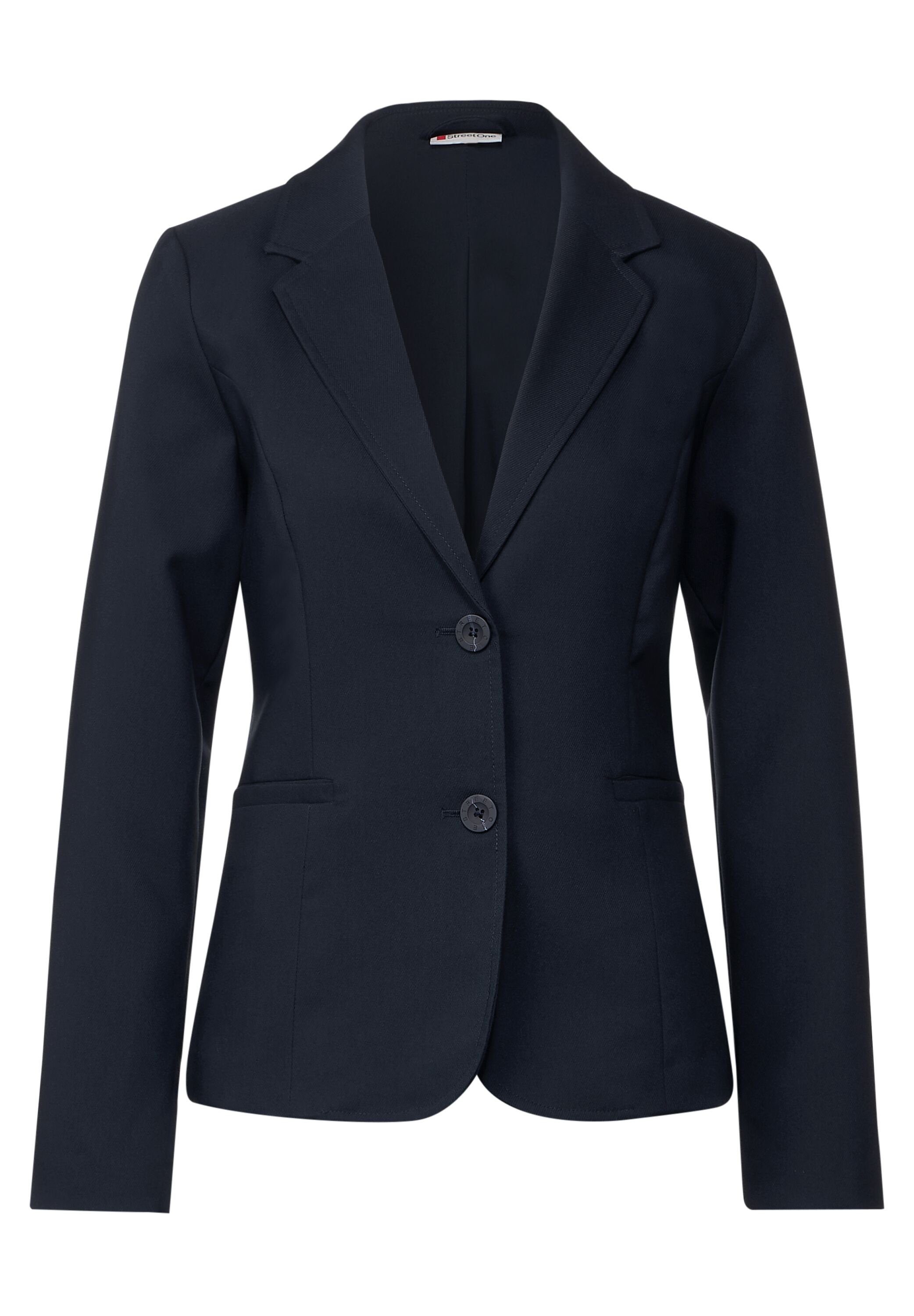 Unifarbe deep STREET ONE Twill Jackenblazer blue Blazer in