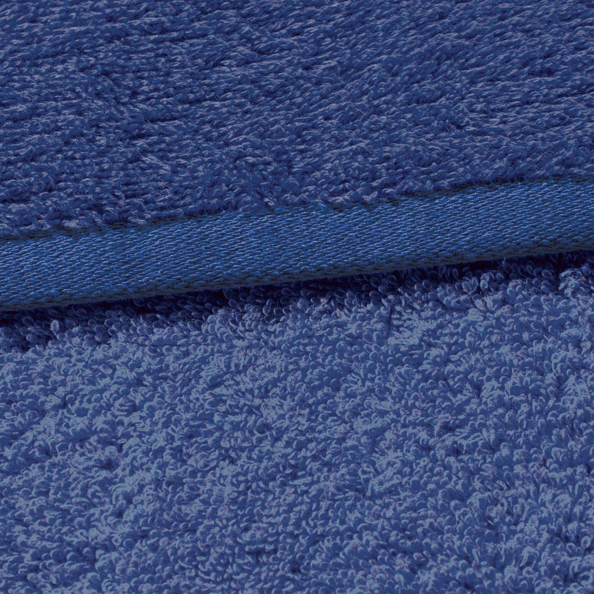 REDBEST Handtuch Handtuch "Lubbock" 4er-Pack, Frottier Walk-Frottier blau (4-St), Uni