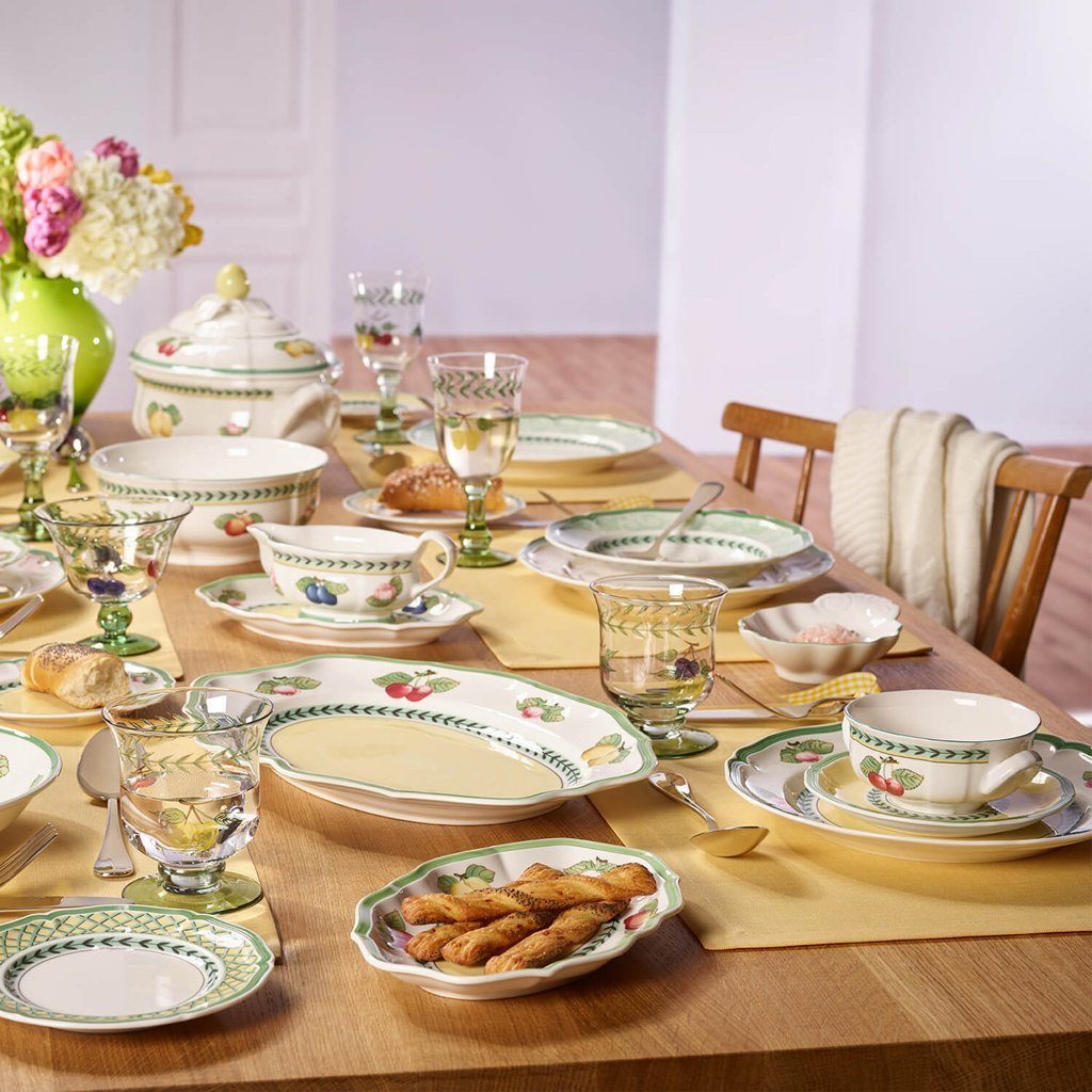 Villeroy & Boch Sauciere French Garden Fleurence Sauciereoberteil, Porzellan, (1-tlg), Premium Porcelain, 1 Stck, mikrowellensicher,spülmaschinenfest, Made i