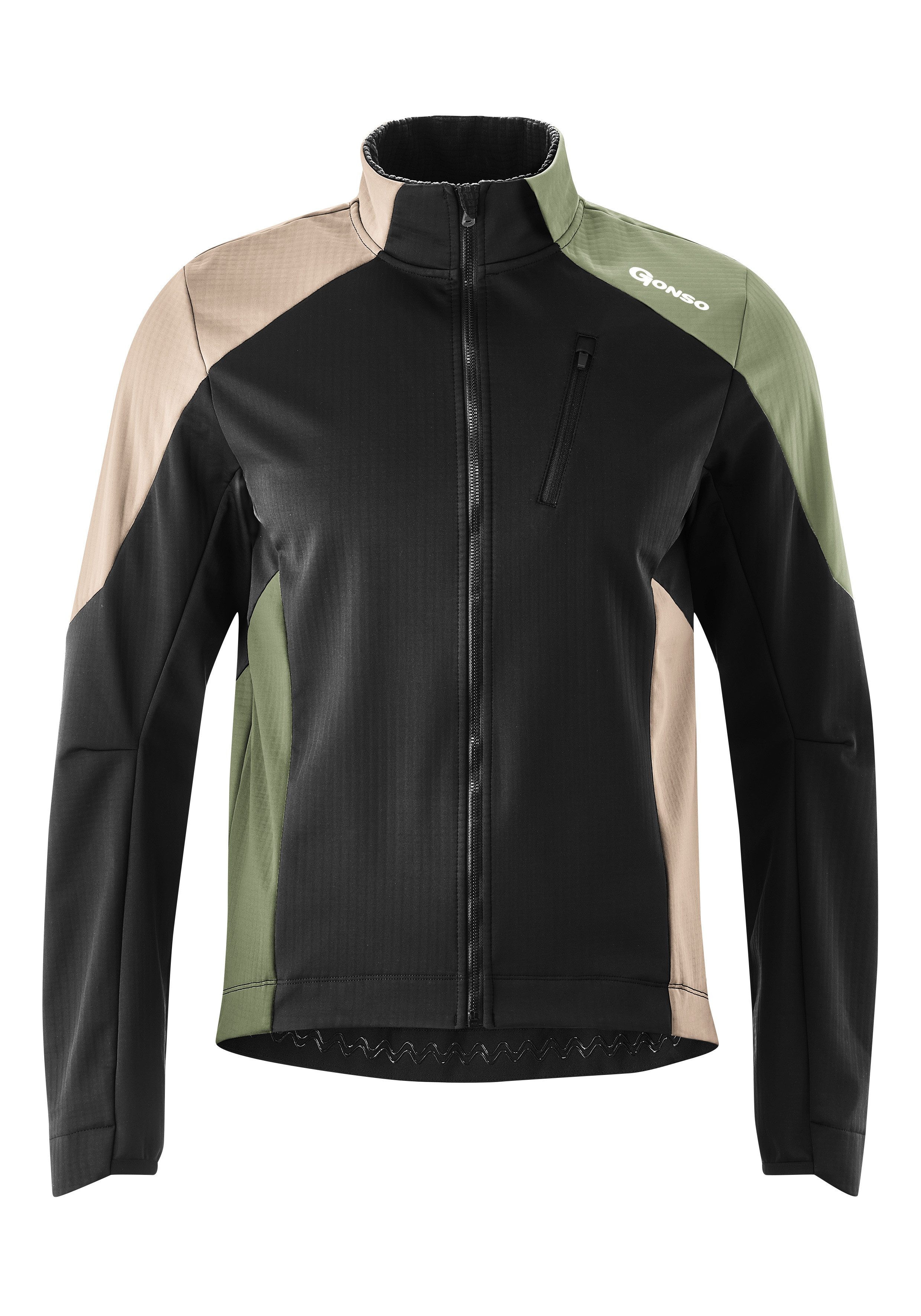 Gonso Fahrradjacke TRAIL JACKET SOFTSHELL M Wasserabweisend, strapazierfähig, atmungsaktiv