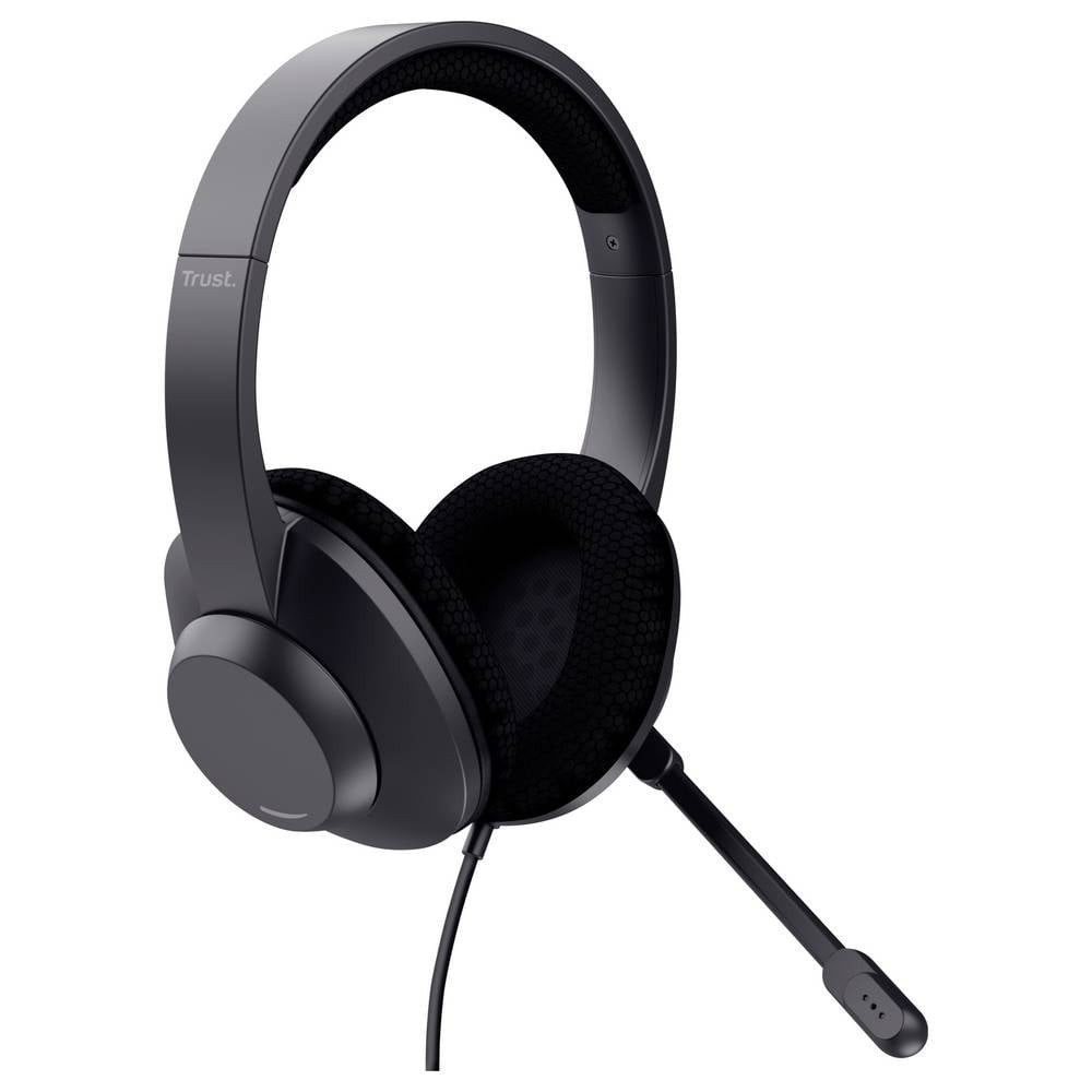 Trust Kopfhörer-Audiochip kabelgebunden Schwarz Noise Cancelling 25462 Kopfhörer