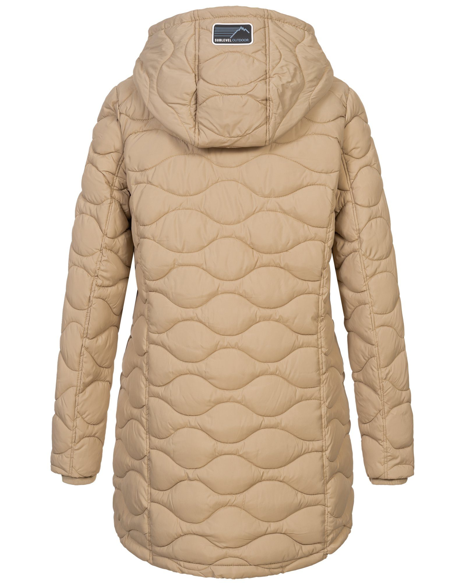 SUBLEVEL Steppjacke Damen Winter Jacke Mantel Parka Steppjacke Steppmantel Wintermantel