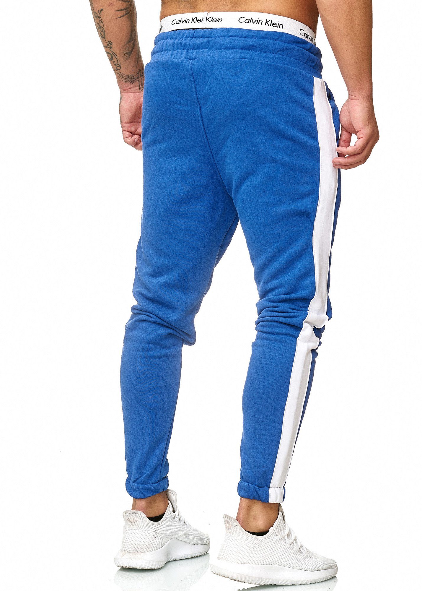 Casual Sweatpants, 1211C Freizeit Blau OneRedox 1-tlg) Fitness Trainingshose (Sporthose Jogginghose