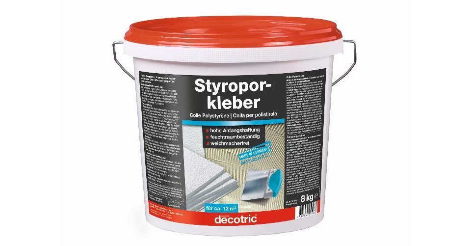 decotric® Dispersionskleber Decotric Styroporkleber 8 kg