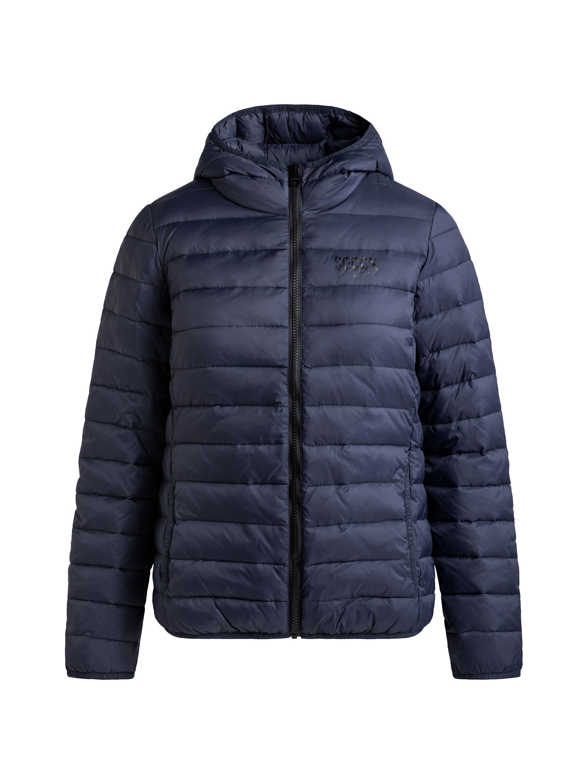 SOCCX Outdoorjacke mit elastischem Saumabschluss