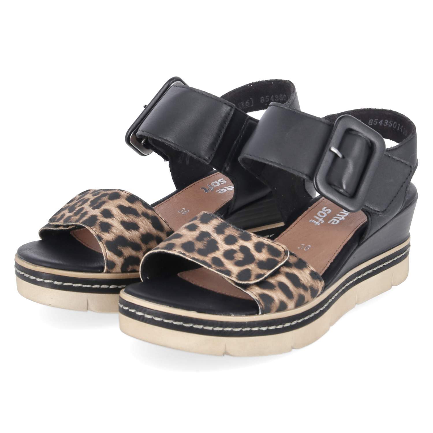 Remonte Remonte D2L53-03 Damen Leder und Synthetik black Sandalette