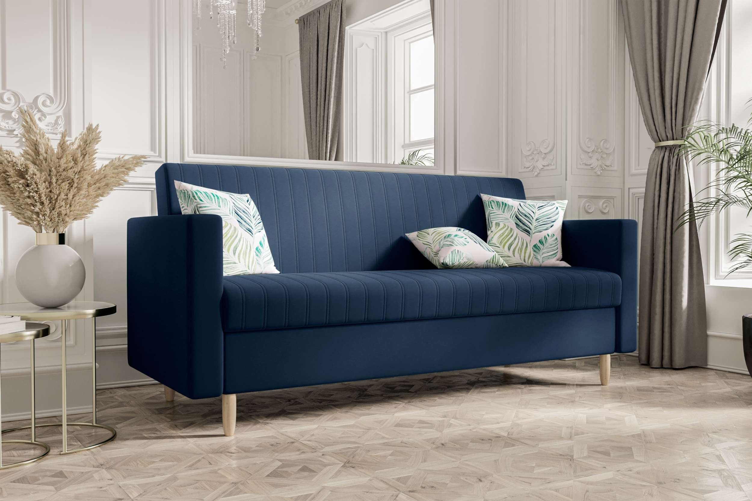 Stylefy 3-Sitzer Melisa, Sofa, Schlafsofa, Sitzkomfort, mit Bettfunktion, mit Bettkasten, Modern Design | Einzelsofas