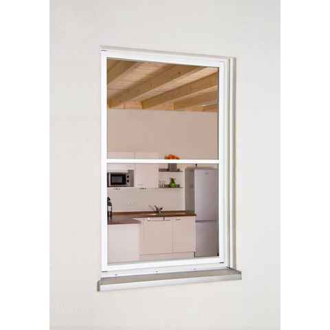 hecht international Insektenschutz-Fensterrahmen MASTER SLIM XL, weiß/anthrazit, BxH: 130x220 cm