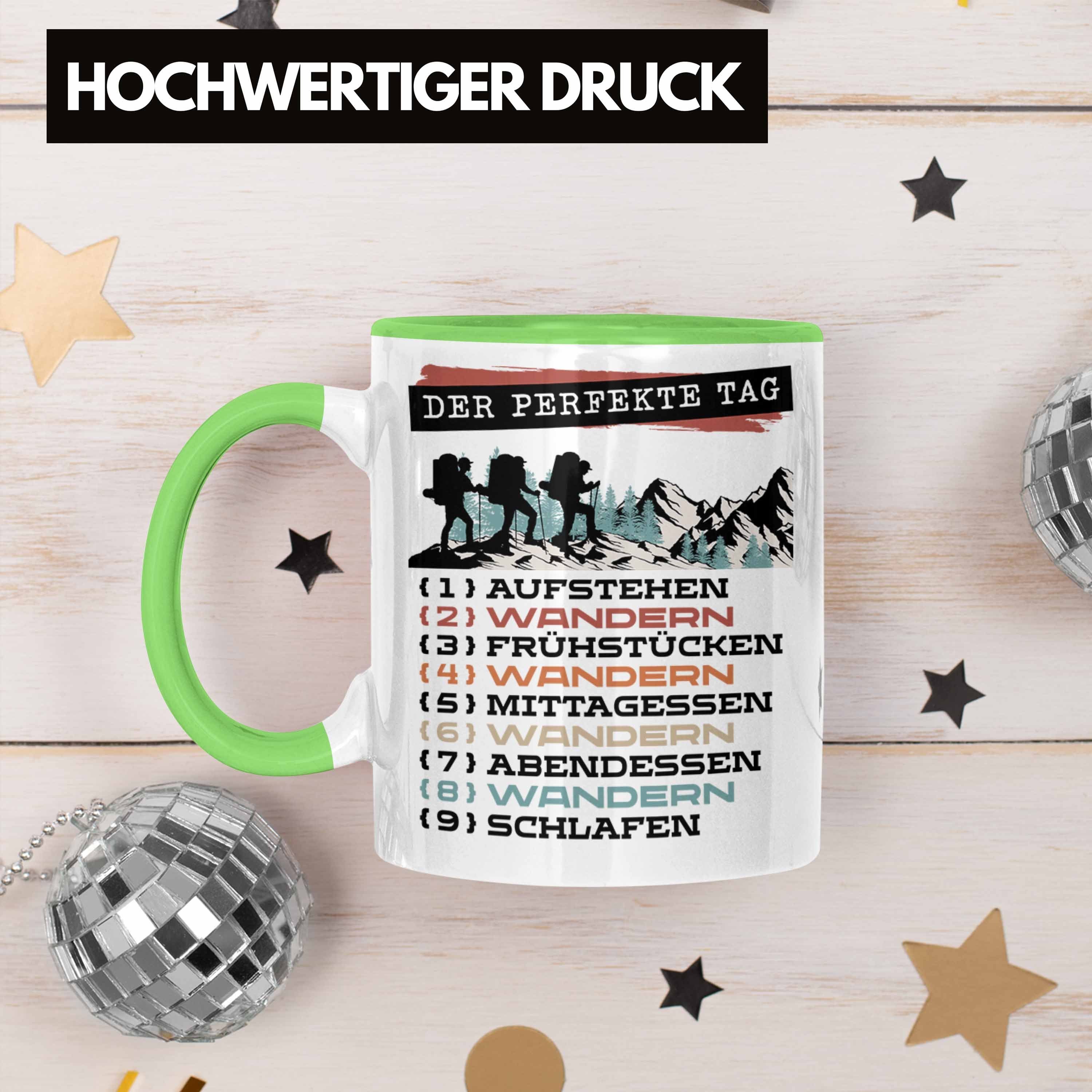 Grün Wander-Fans Spruch Trendation Tasse Tasse für Wandern Der - Geschenk Trendation P Berge