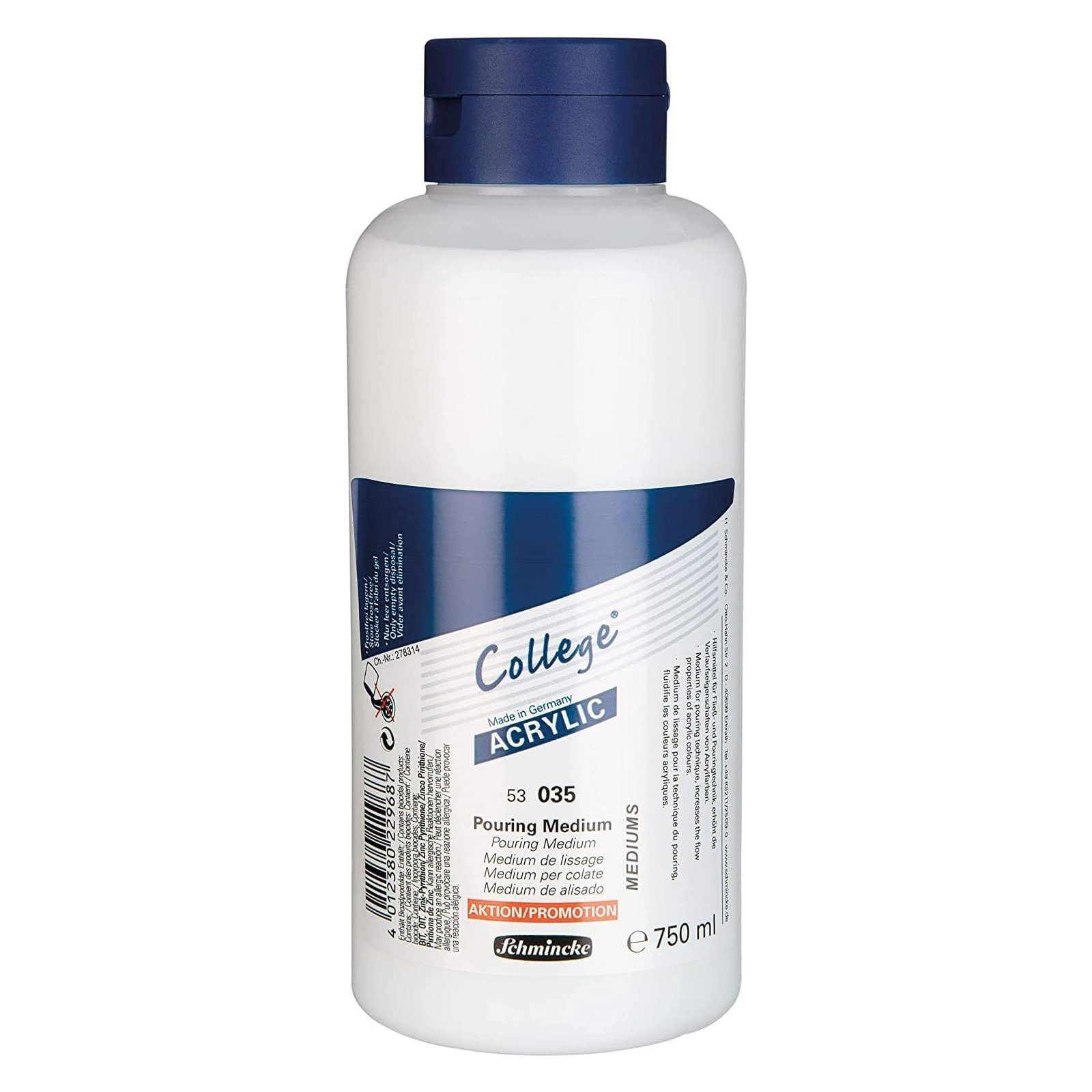 Schmincke Effekt-Zusatz College® Pouring Medium, 750 ml, flüssiges Acryl Hilfsmittel