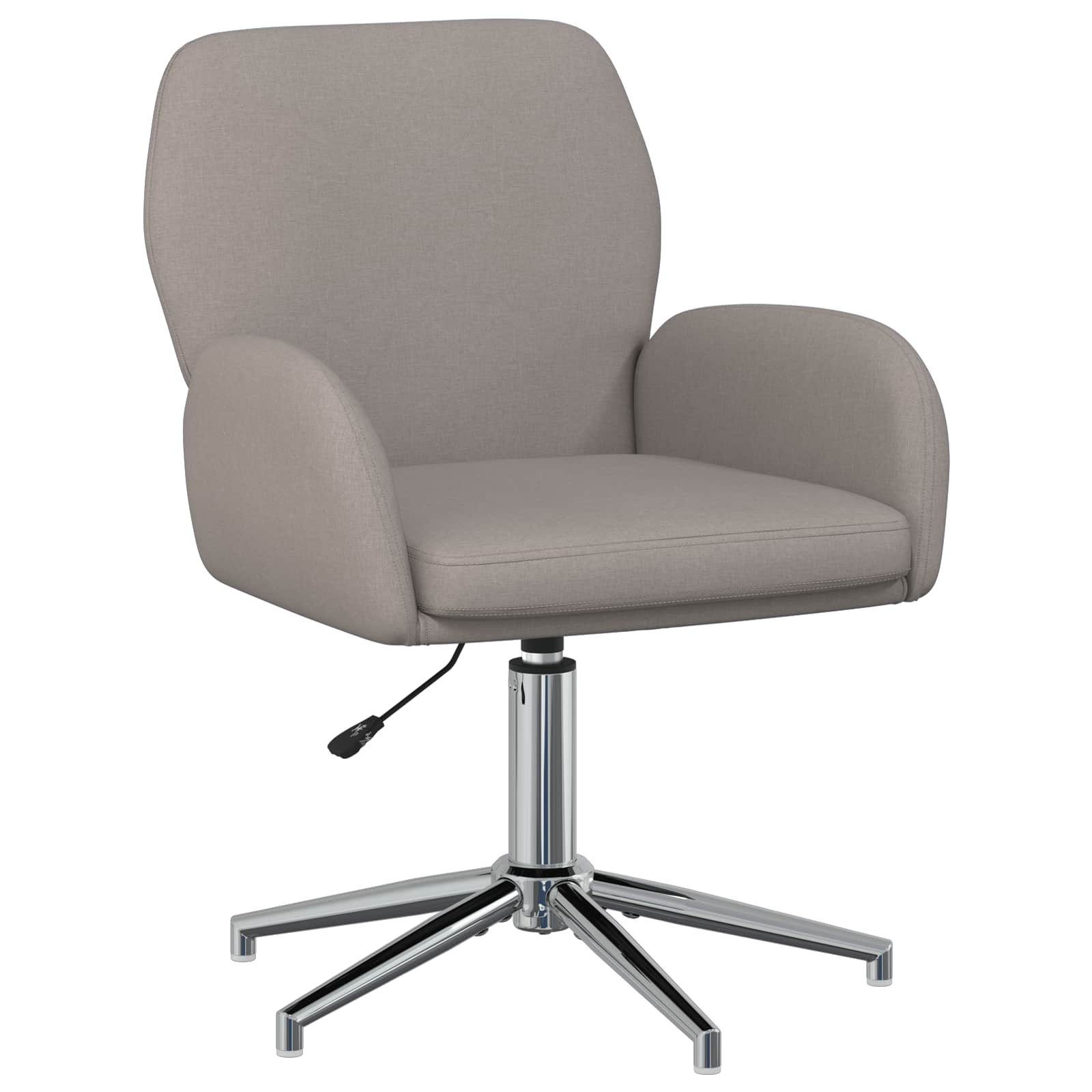 vidaXL Bürostuhl Drehstuhl Stoff 54 x 58 x 90 cm Taupe (1 St)