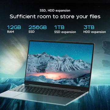ALLDOCUBE GTBook 15 Laptop Notebook (Intel Celeron, Intel Celeron N5100, 256 GB SSD, FHD IPS 1920x1080,12GB RAM 2.4+5GHz WiFi, BT 5.0, Typ C, USB 3.0, HDMI)
