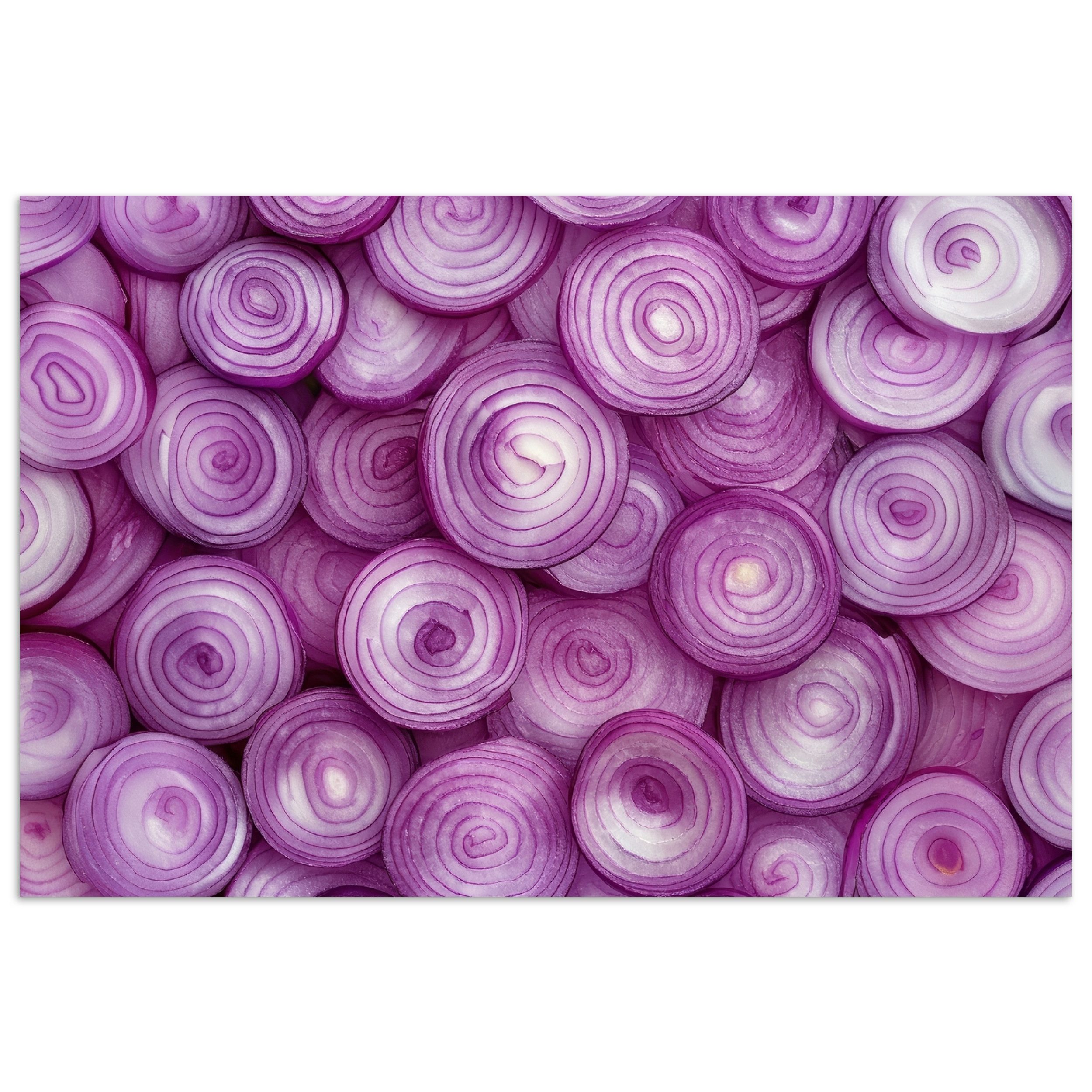 MuchoWow Плакат Lila - Zwiebeln - Nahaufnahme, (1 St), Плакат ohne Rahmen, Wandbild, Wandposter, 30x20 cm