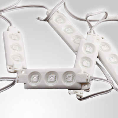 Mextronic LED-Streifen »20x LED Module 3xPower SMD LEDs Weiß Wasserdicht 12V«