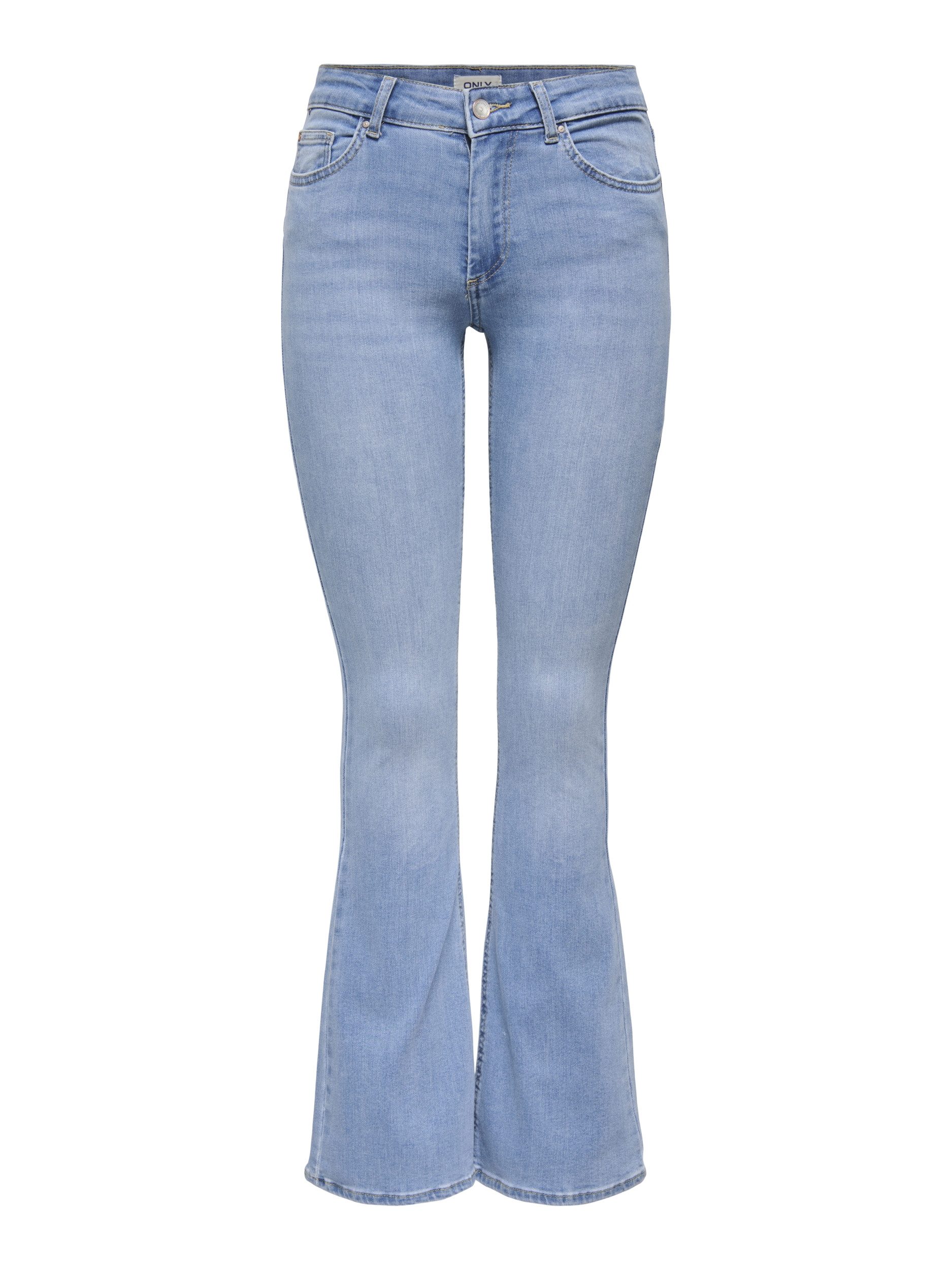 JDY Bequeme Jeans ONLBLUSH MID FLARED DNM TAI467 NOOS günstig online kaufen