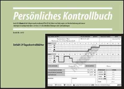 HEIMWERT Formularblock Kontrollbuch Fahrtenbuch §1 Abs.6 FpersV