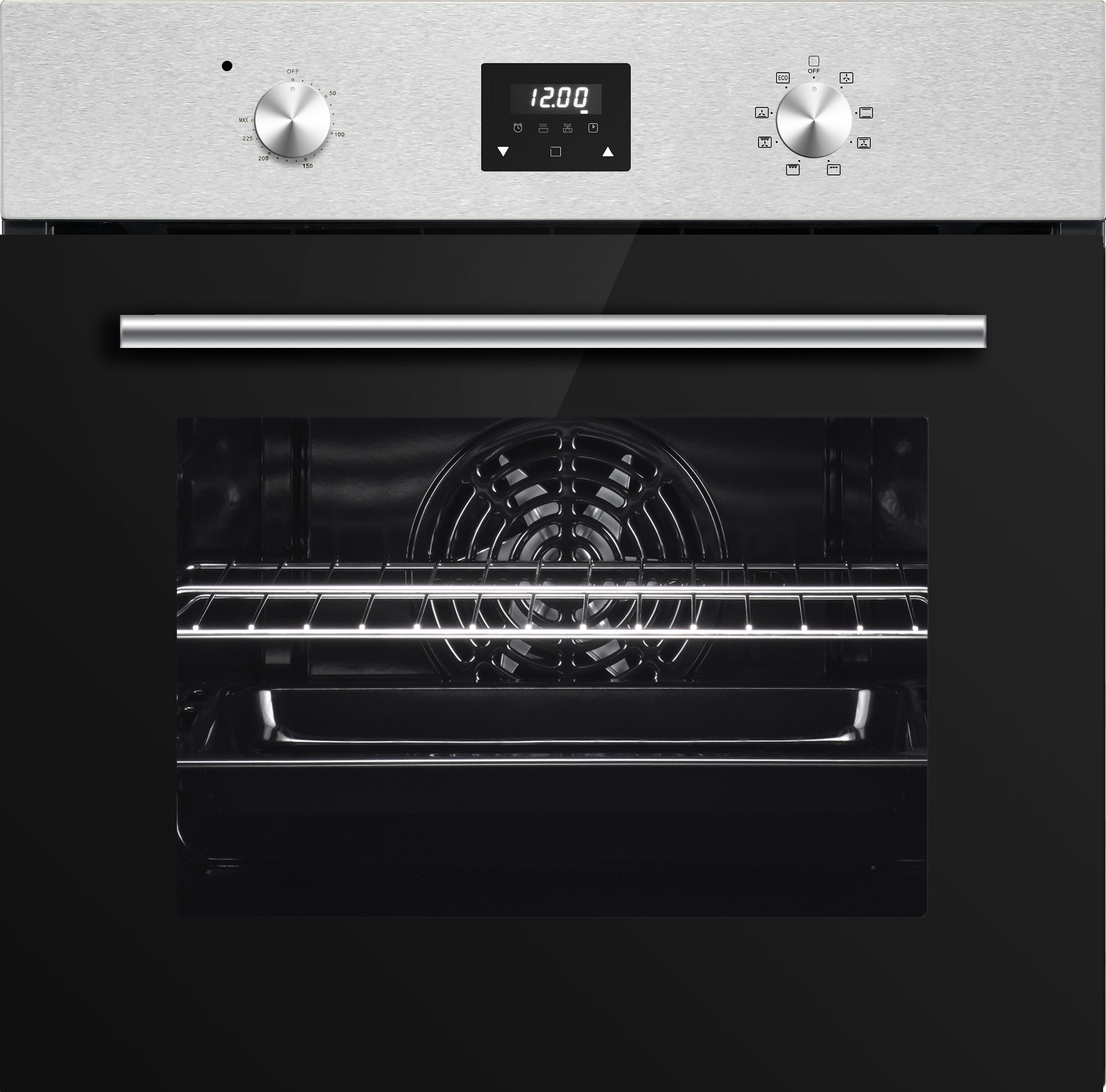 PKM Einbaubackofen EB7 PKM Einbaubackofen EB7IXD 64 Liter 8 Funktion, mit nein, LED-Display Timer digital Vollglasinnentür