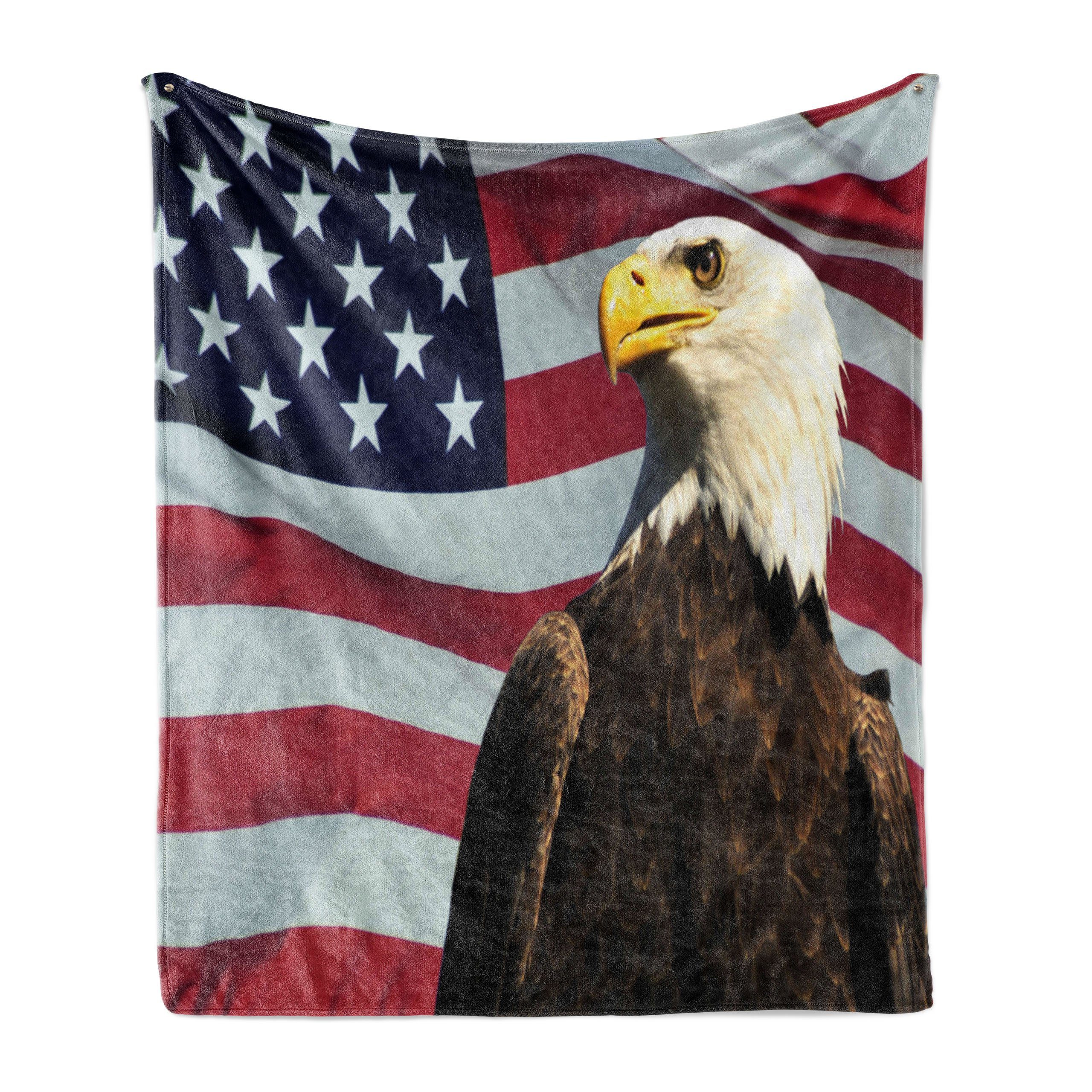 Wohndecke Gemütlicher Plüsch für den US-Flagge Adler Land Abakuhaus, Innen- und Außenbereich