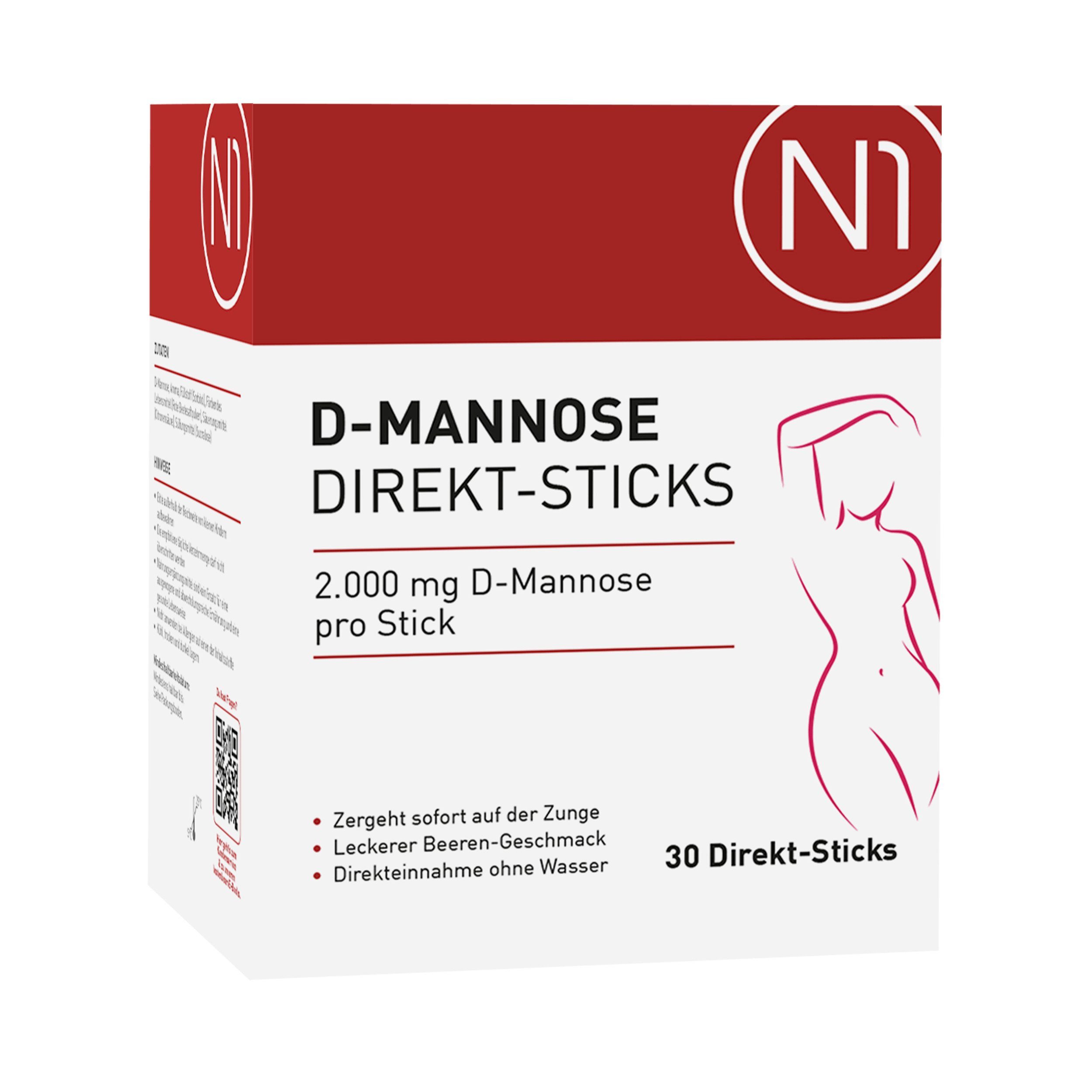 N1 Healthcare N1 D-Mannose Harnwege Direkt-Sticks, 30 St. Pulver, 30 St., 110 g