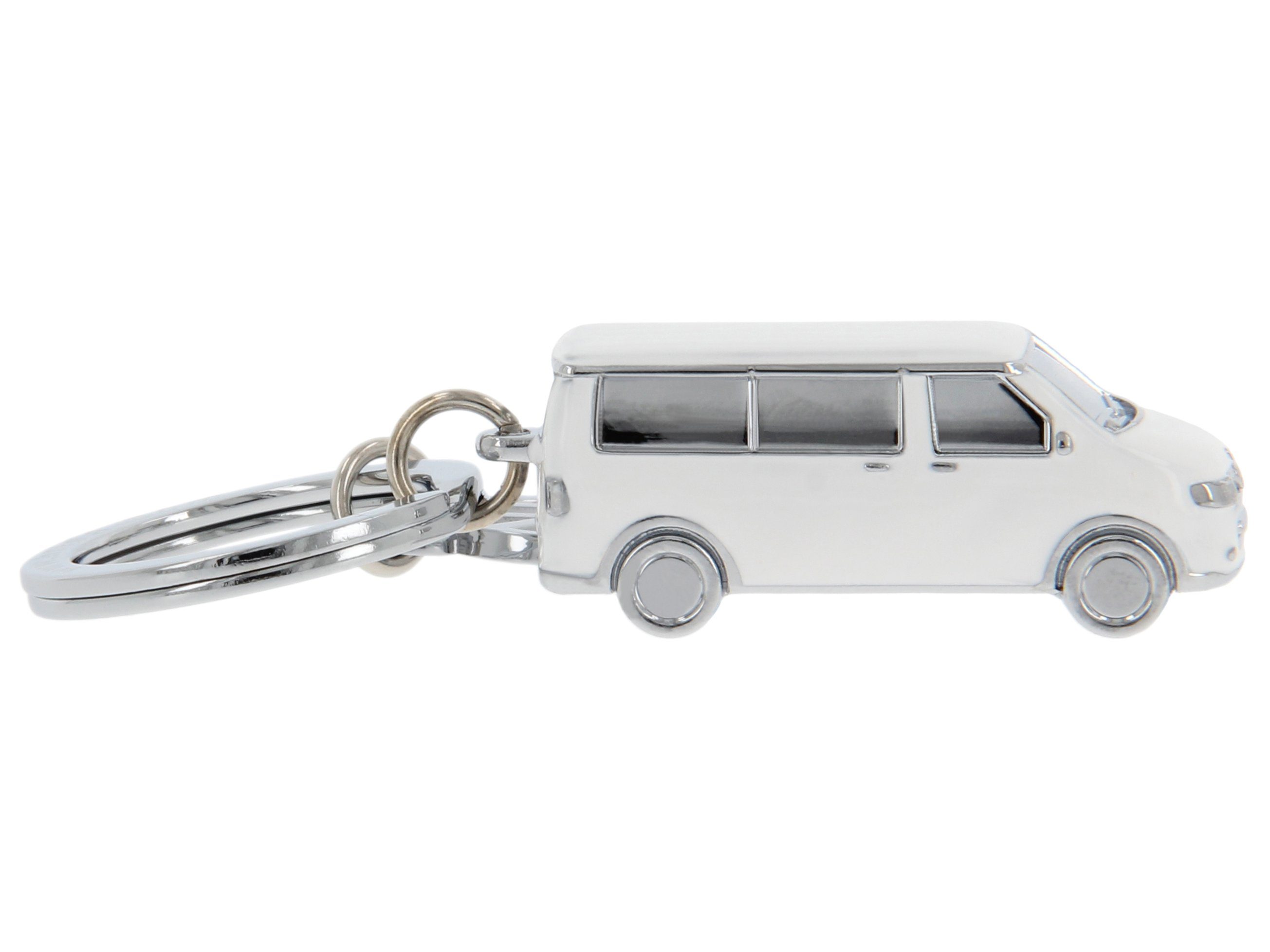weißen Volkswagen T5 Bulli Design Collection Schlüsselanhänger Schlüsselring, BRISA Schlüsselbund, by VW Accessoire Bus im
