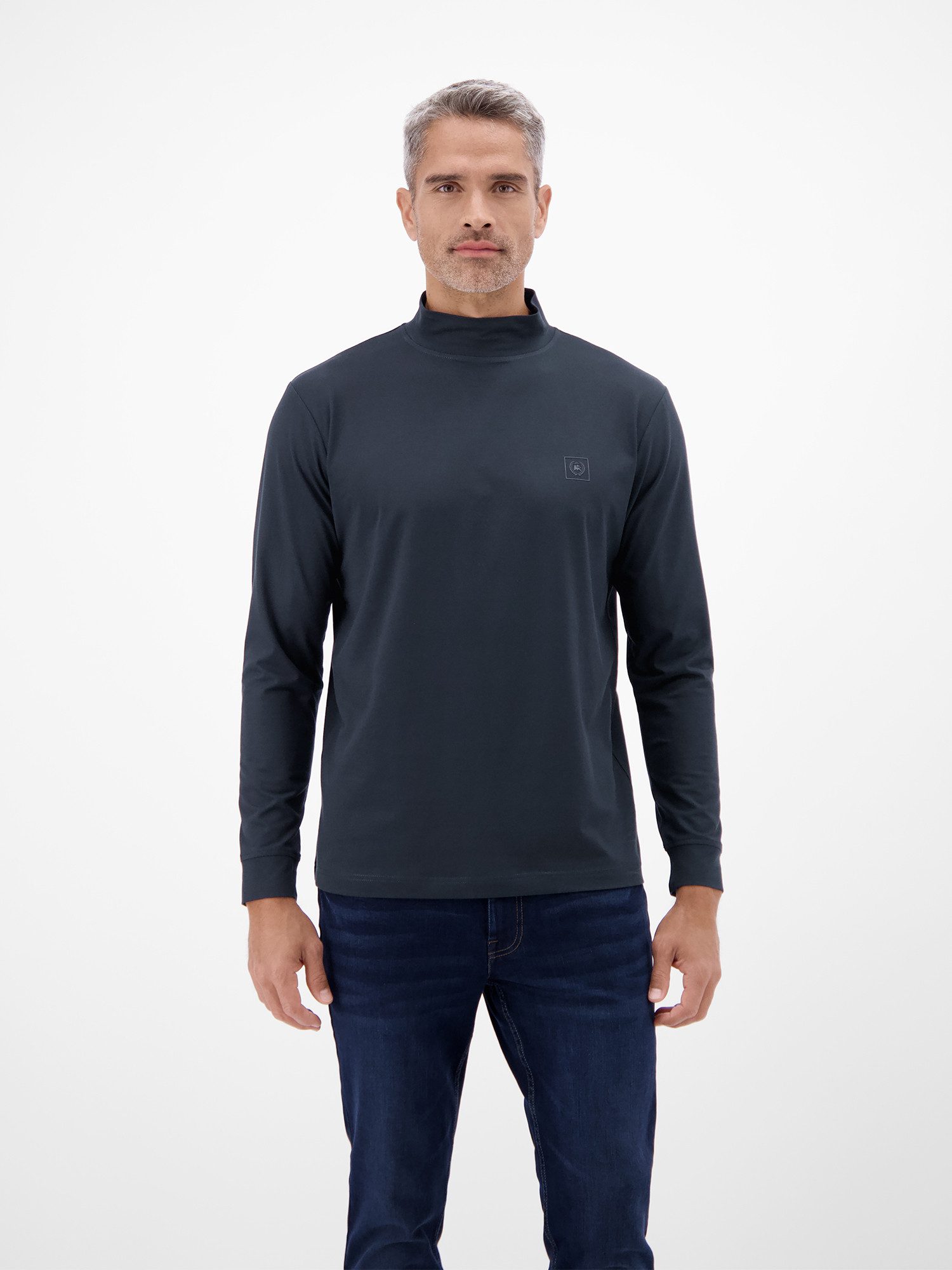 LERROS Sweatshirt Herren-Shirt mit modischem Turtleneck