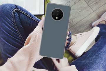 MuchoWow Handyhülle Farben - Blau - Innen, Phone Case, Handyhülle OnePlus 7T, Silikon, Schutzhülle