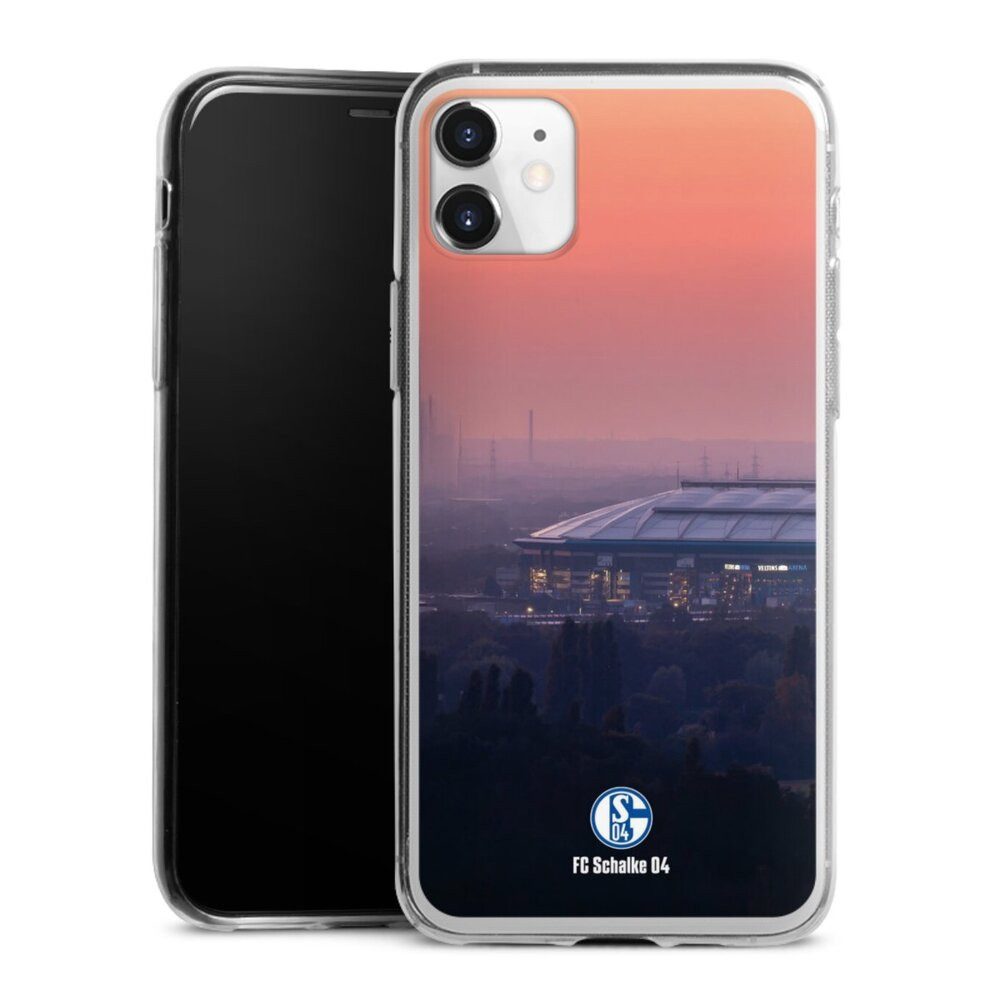 DeinDesign Handyhülle Stadion FC Schalke 04 Offizielles Lizenzprodukt Schalke 04 Stadion, Apple iPhone 11 Slim Case Silikon Hülle Ultra Dünn Schutzhülle